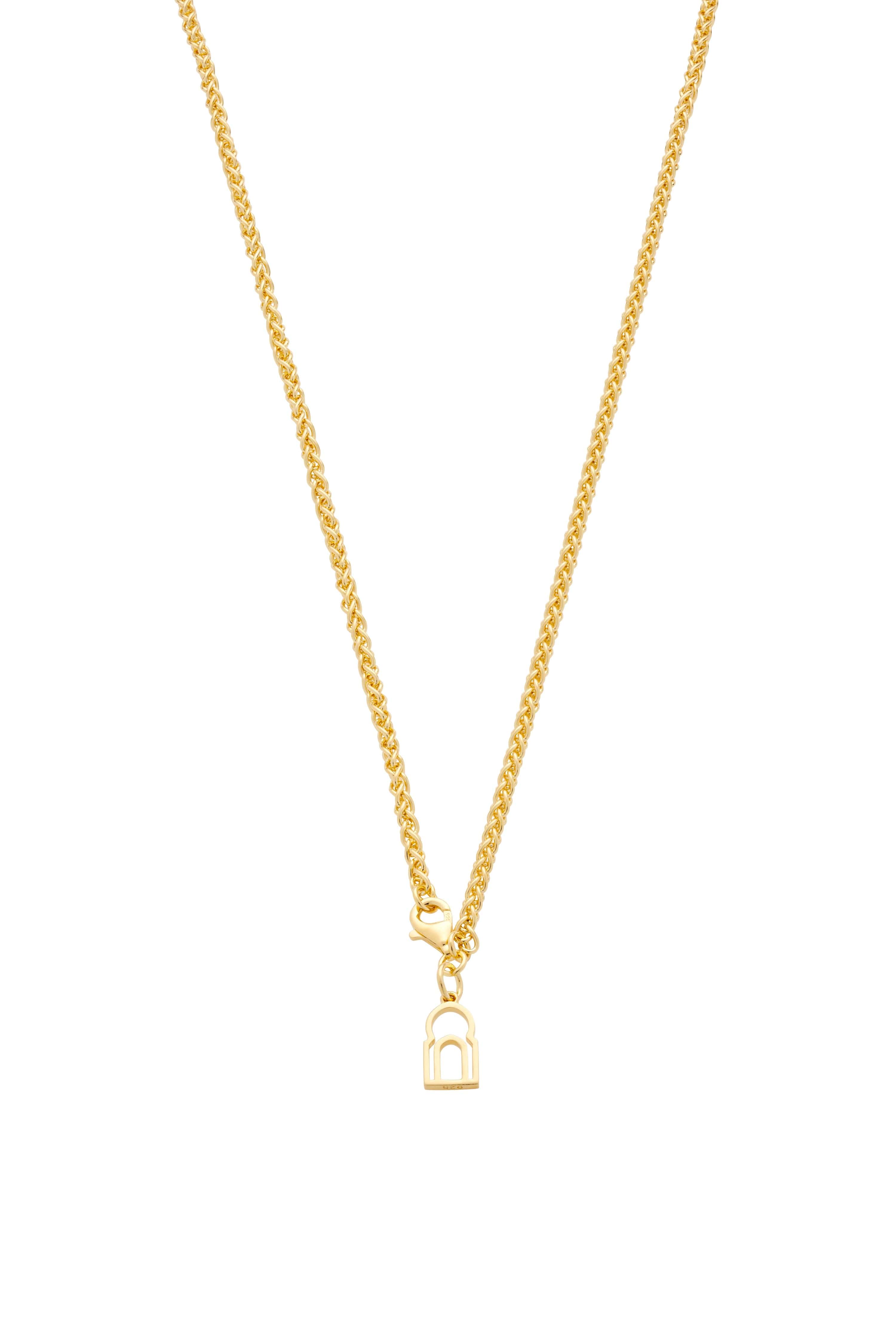 Dear Letterman Necklace Aara Gold Necklace