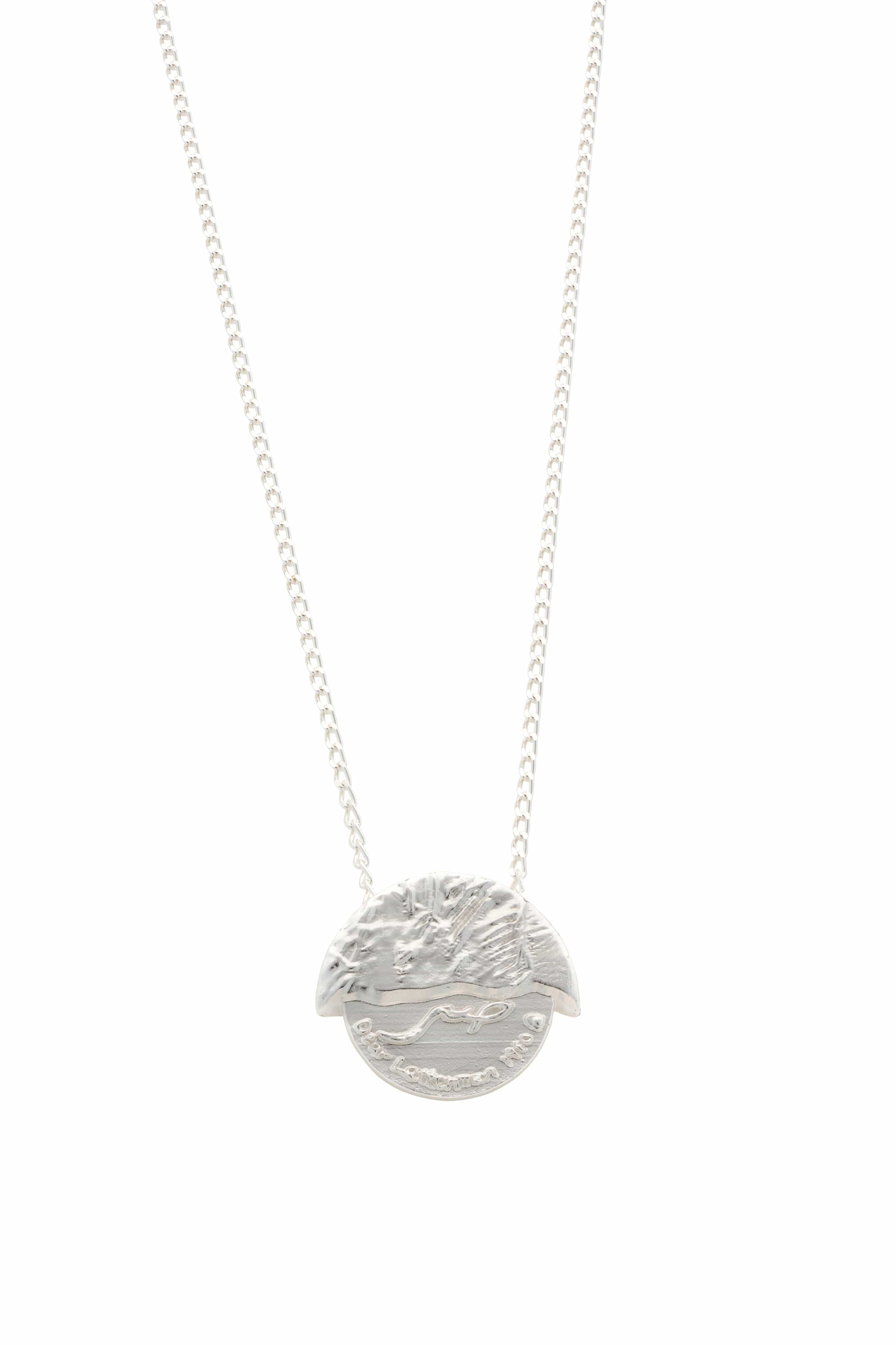 Dear Letterman Necklace Naaz Silver Necklace