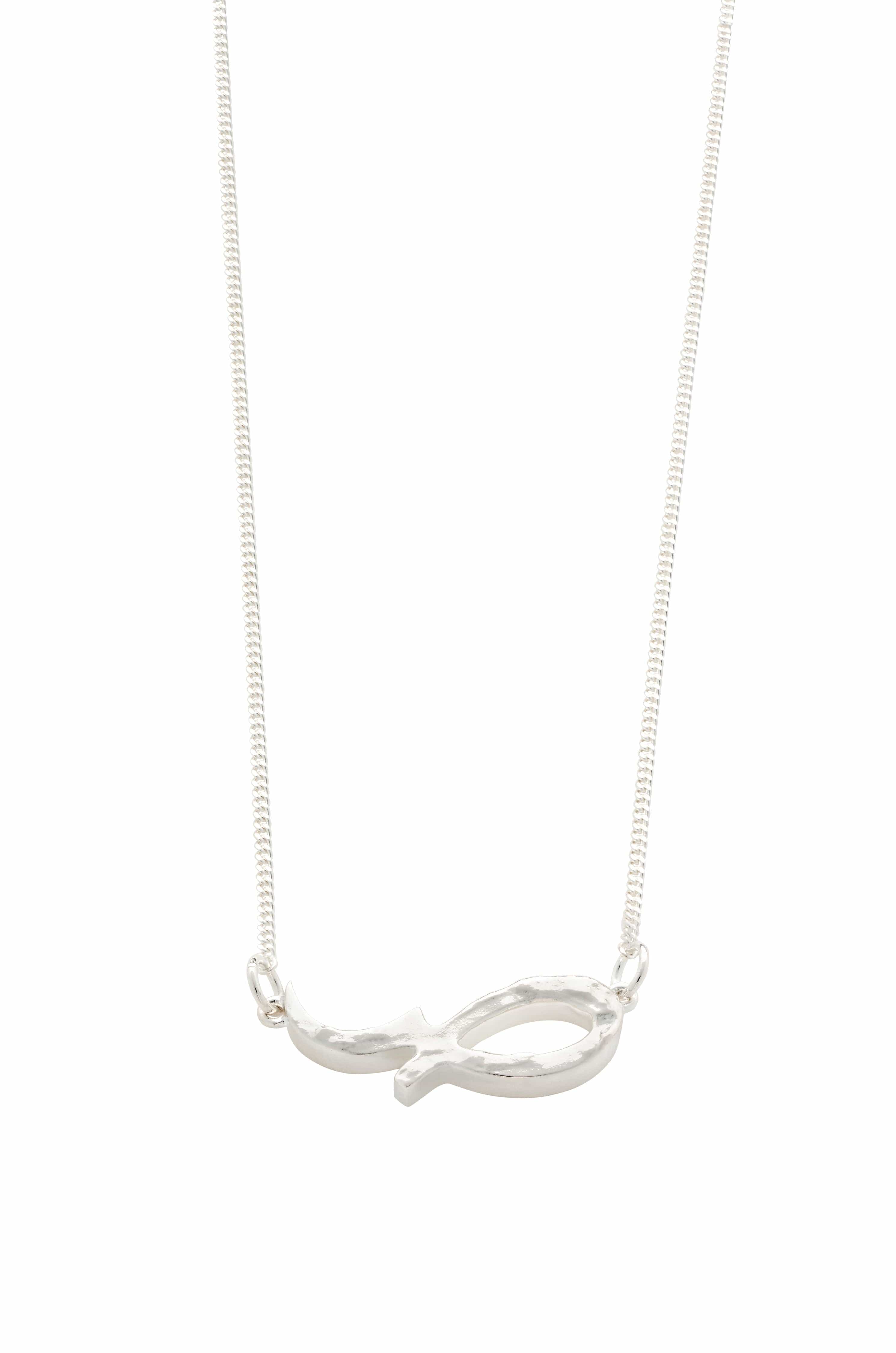 Dear Letterman Necklace Sabr Silver Necklace