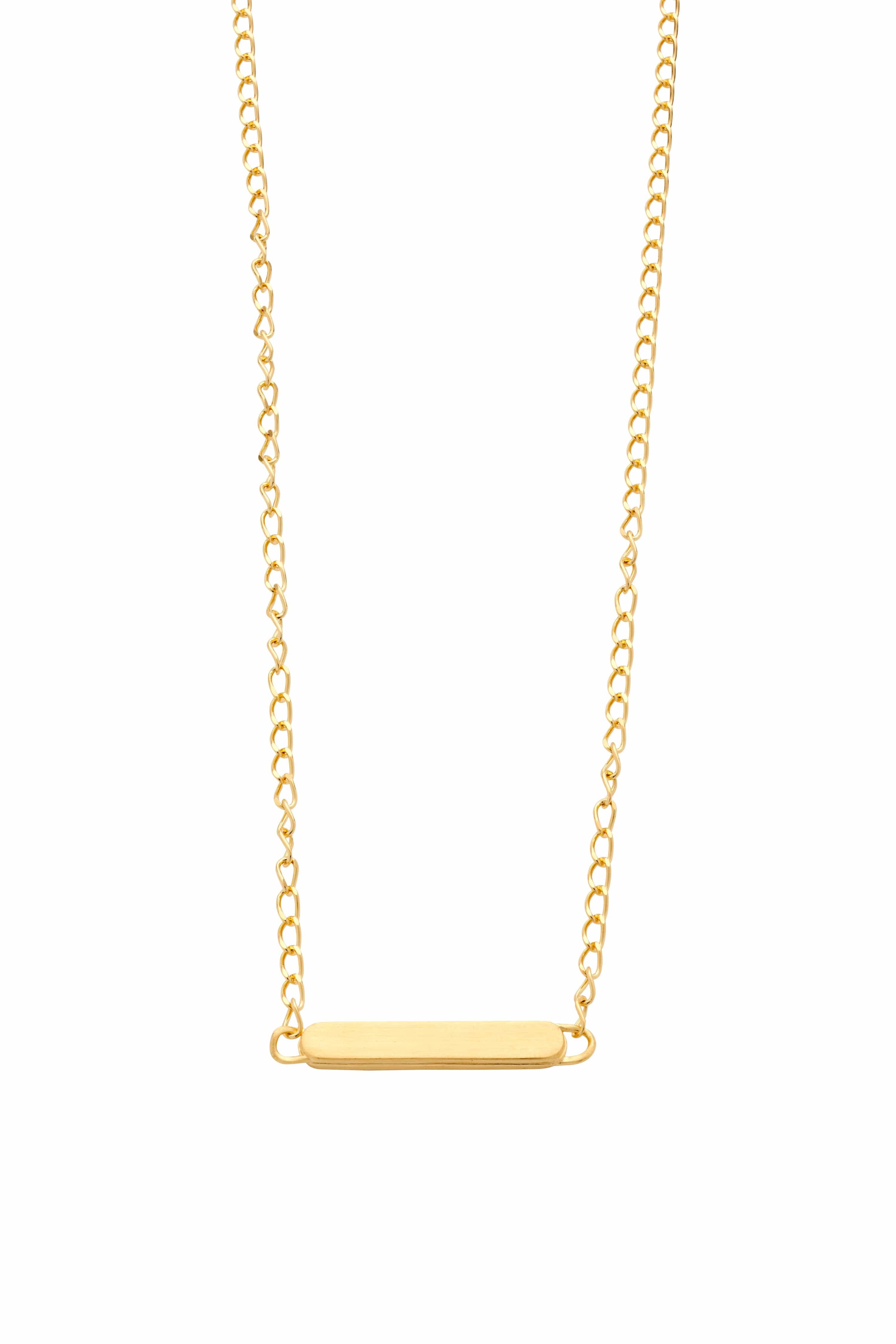 Dear Letterman Necklace Yalina Gold Necklace