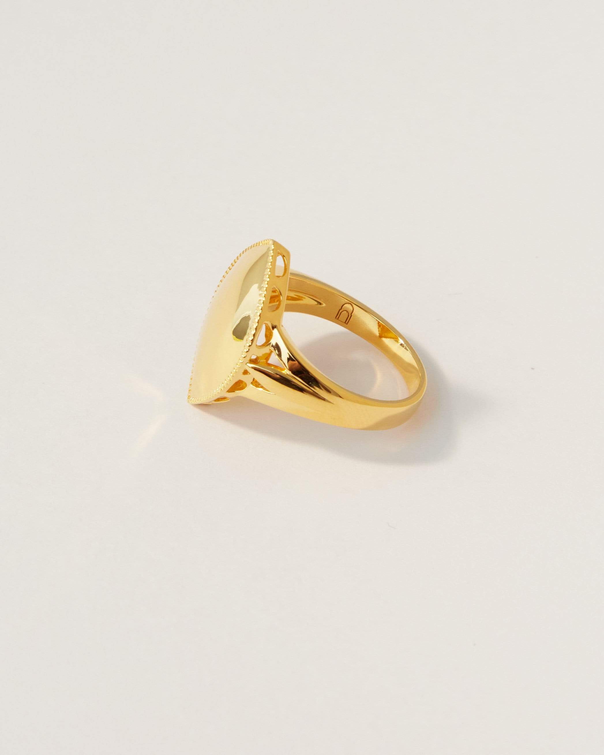 Dear Letterman Ring Aahil Gold Ring