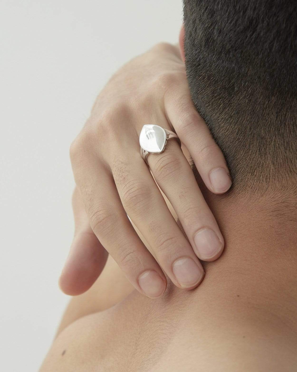 Dear Letterman Ring Aahil Silver Ring