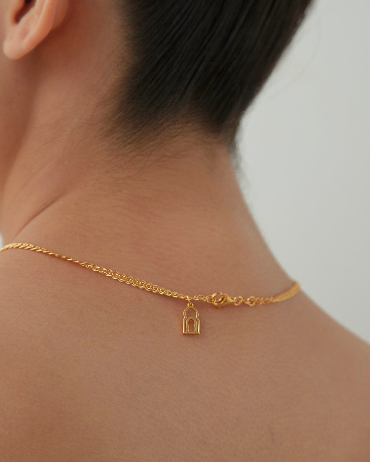 Dear Letterman Necklace Aara Gold Necklace