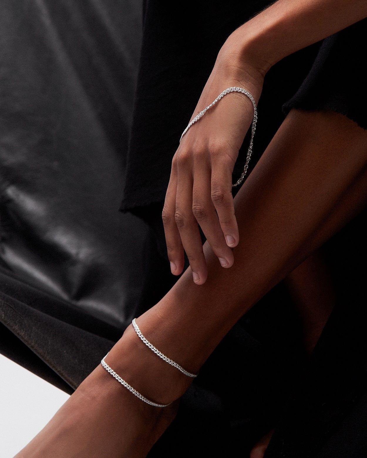 Dear Letterman Anklets Aara Silver Anklet