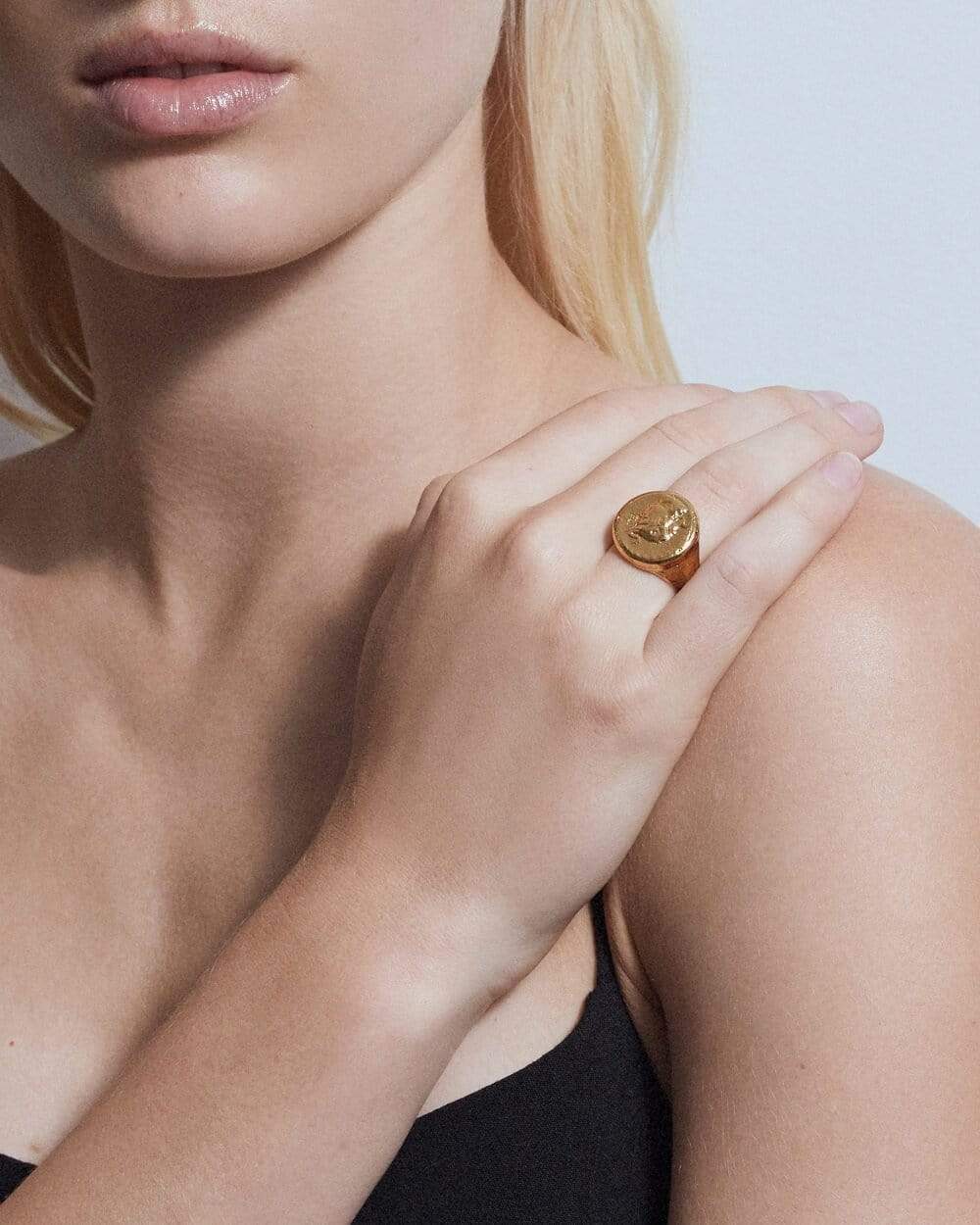 Dear Letterman Ring Ahdeem Gold Ring