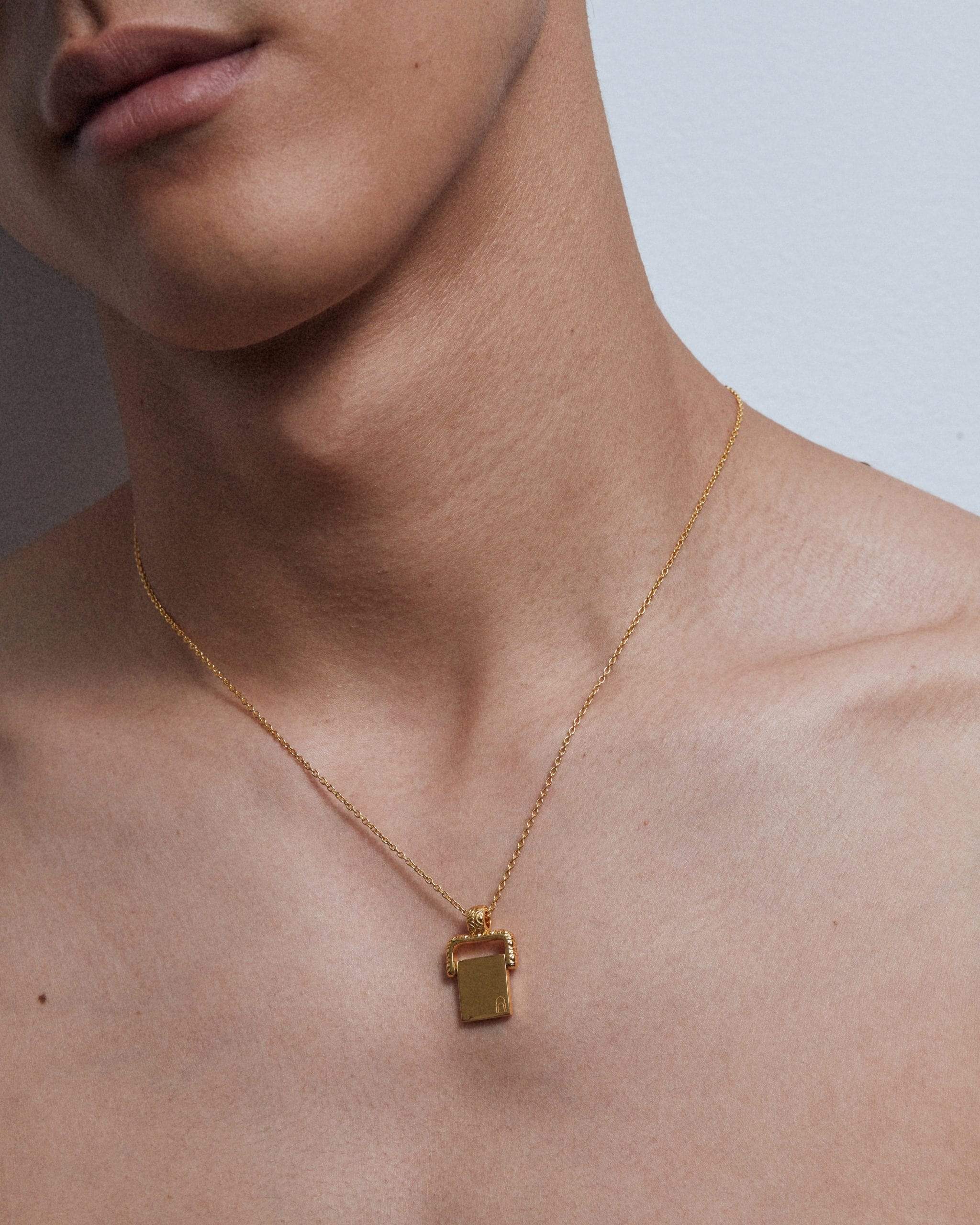 Dear Letterman Necklace Alvah Gold Necklace