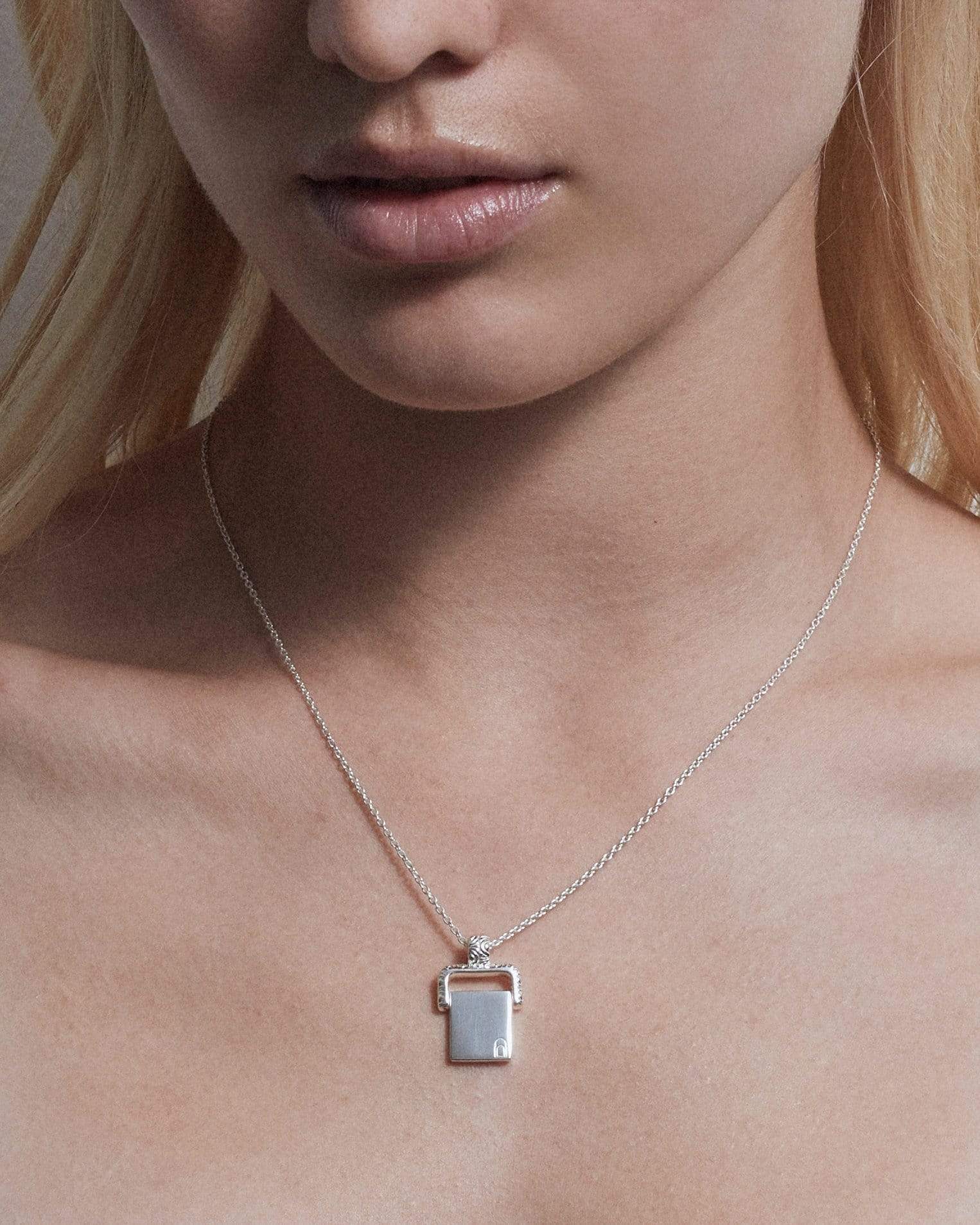 Dear Letterman Necklace Alvah Silver Necklace