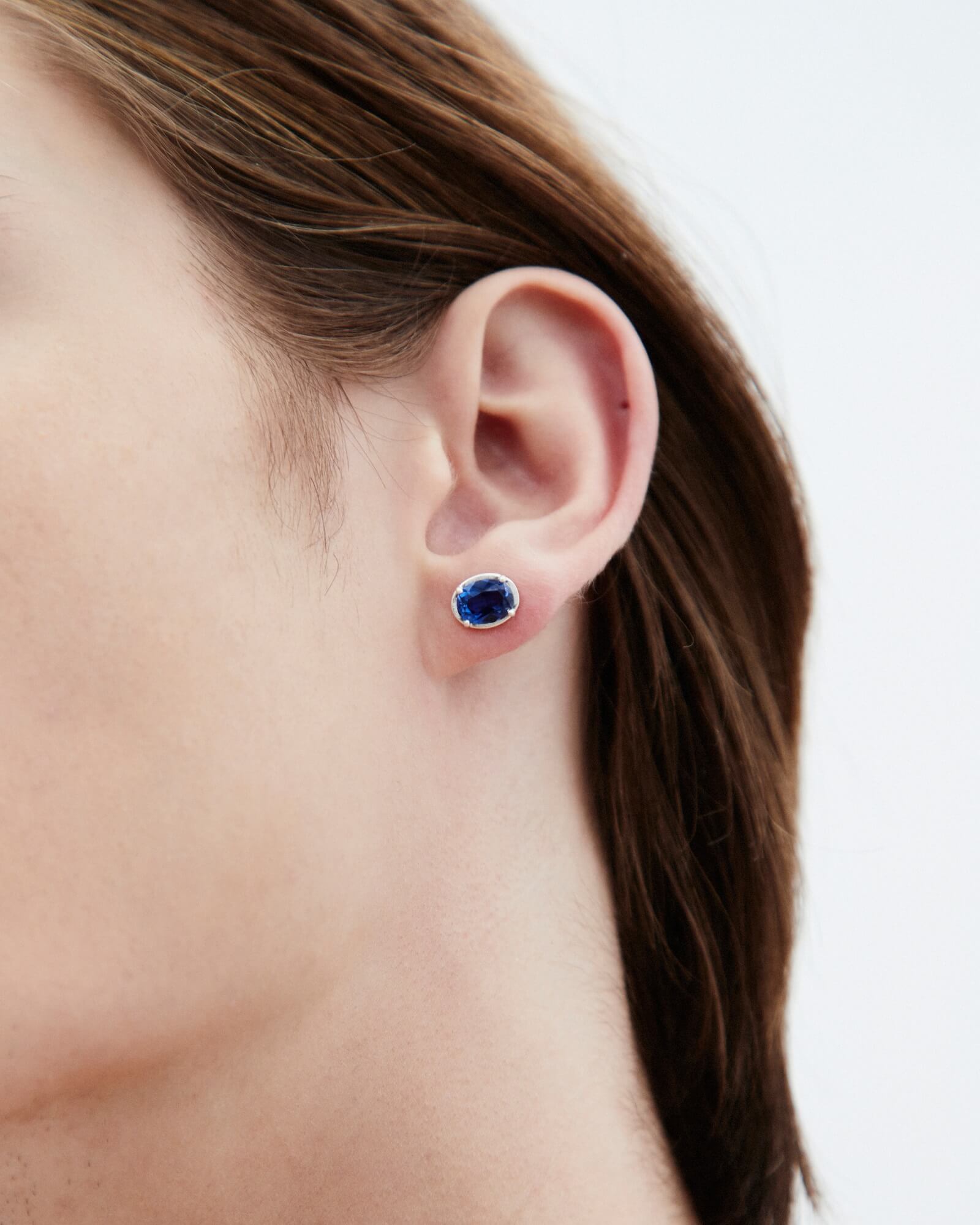 Dear Letterman Amer Sapphire Earrings