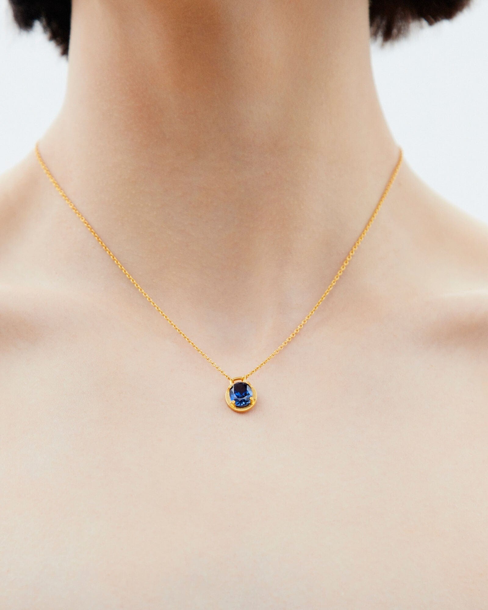 Dear Letterman Necklace Amer Sapphire Necklace