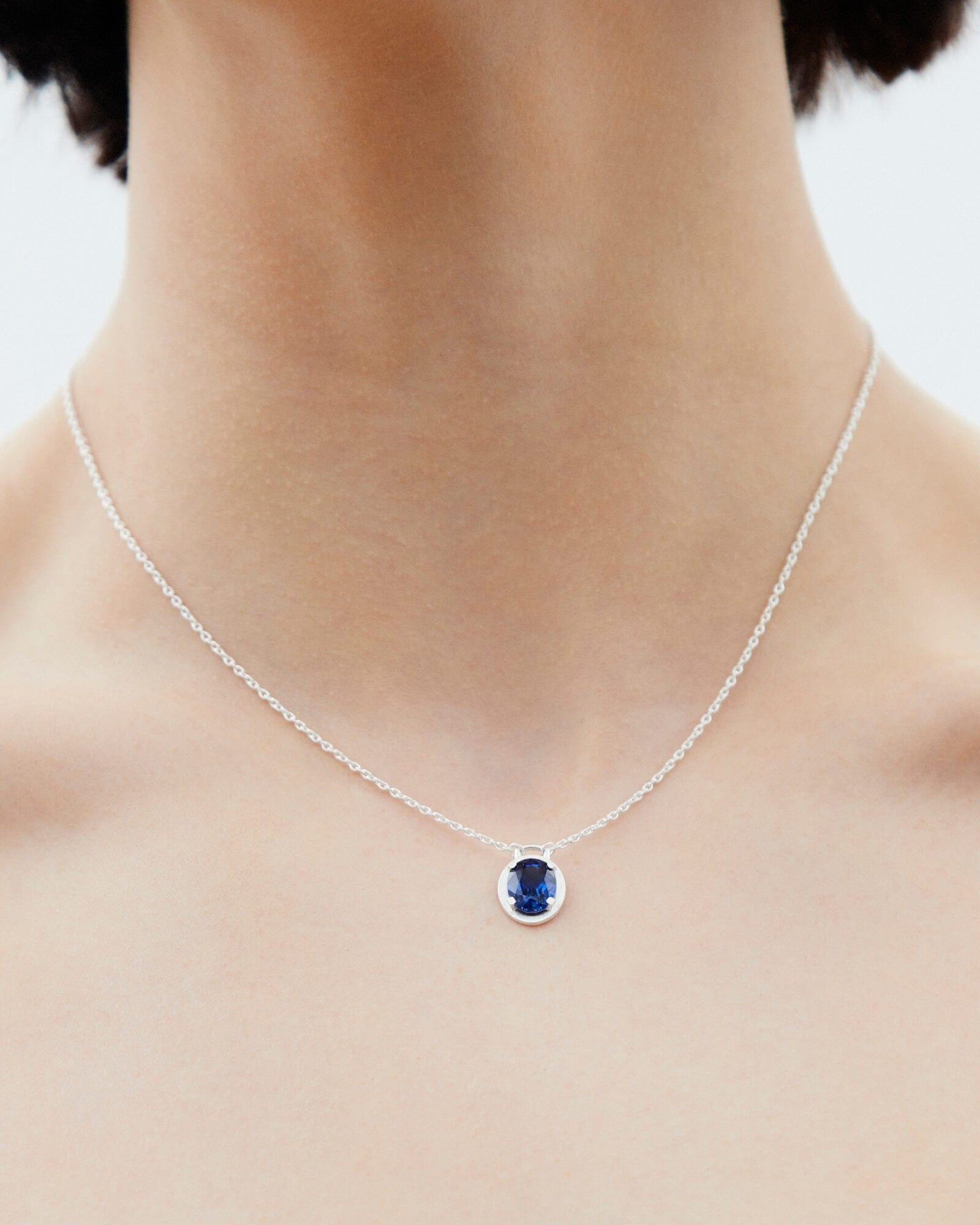 Dear Letterman Necklace Amer Sapphire Necklace