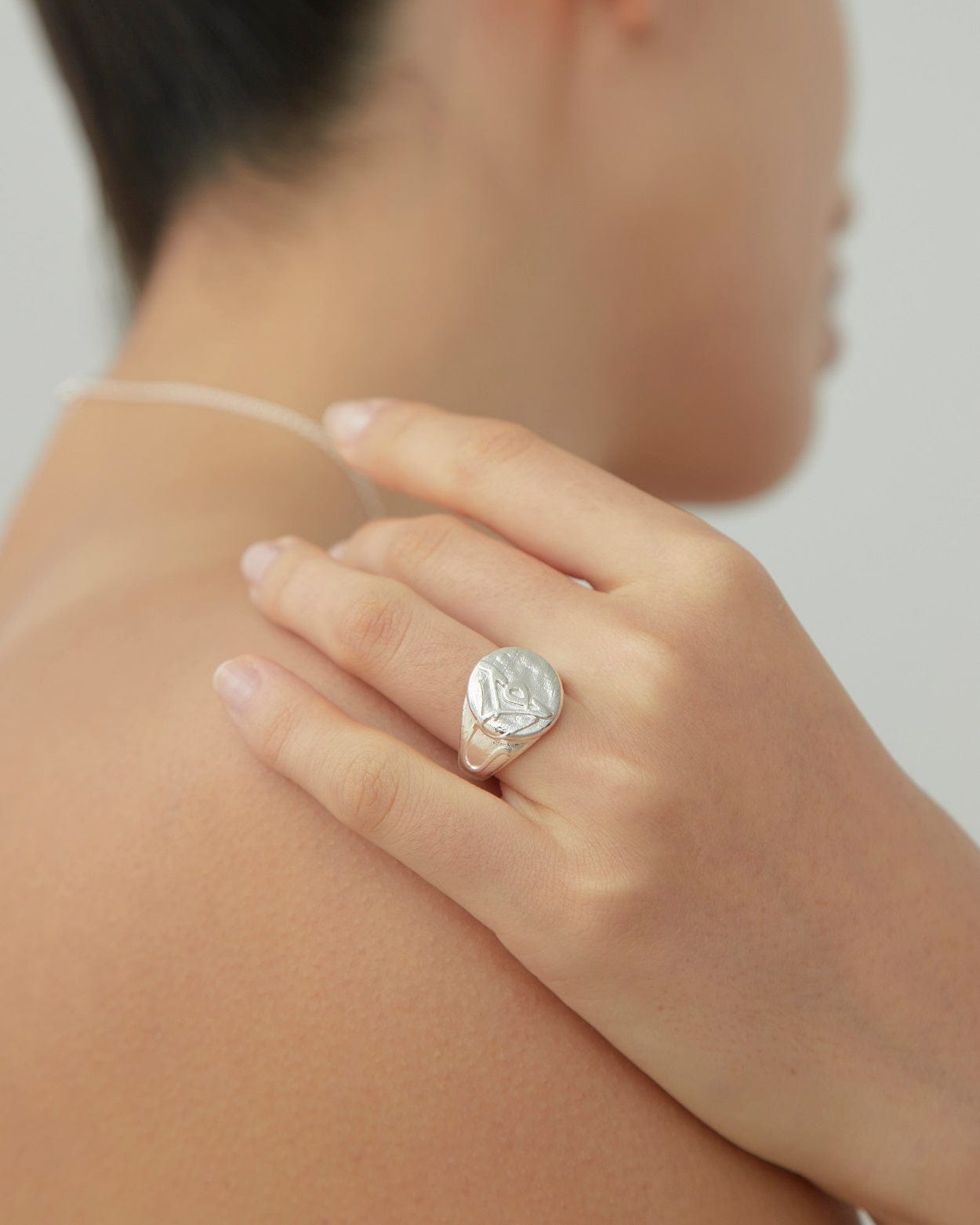 Dear Letterman Ring Ayan Silver Ring
