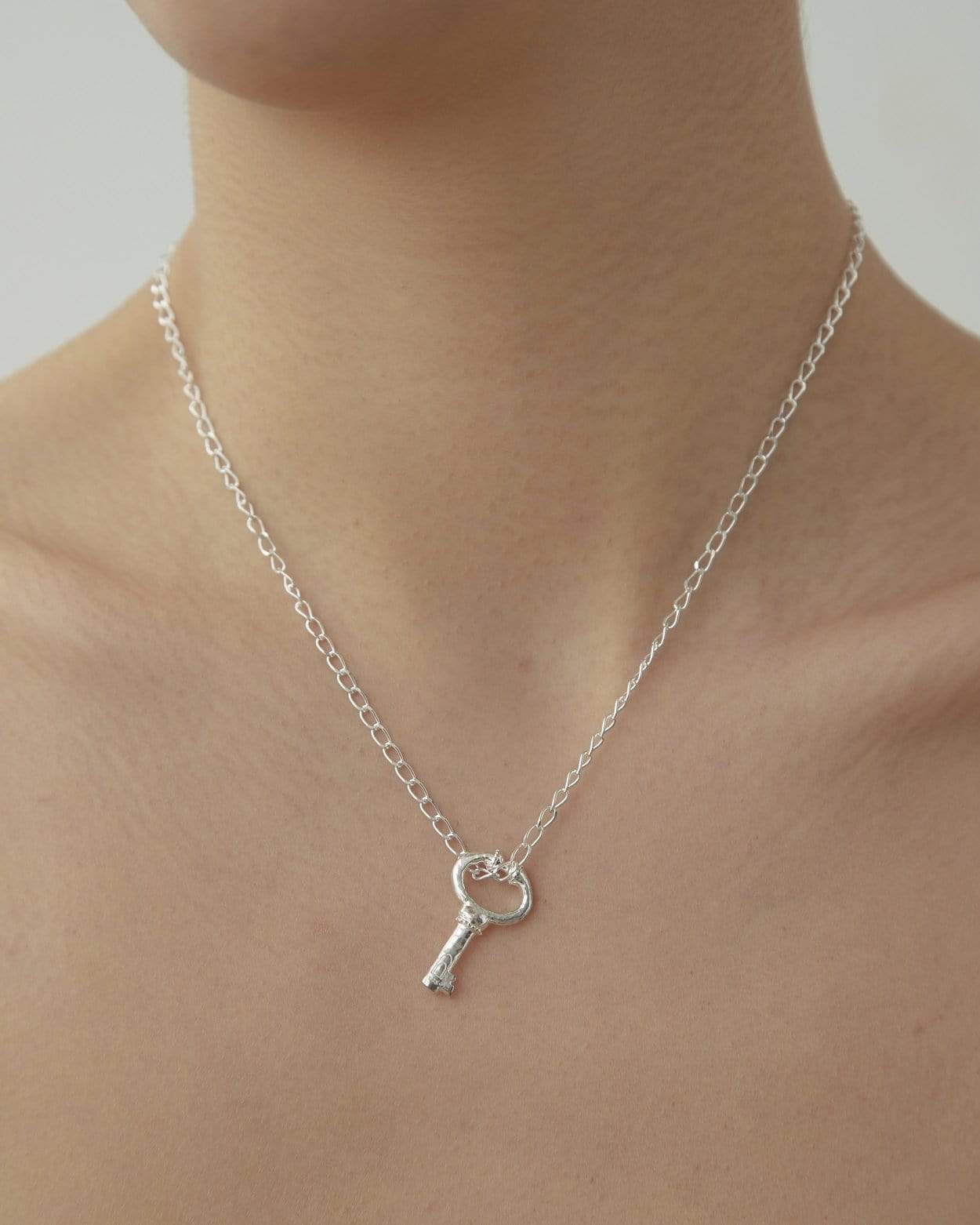 Dear Letterman Necklace Aysa Silver Necklace