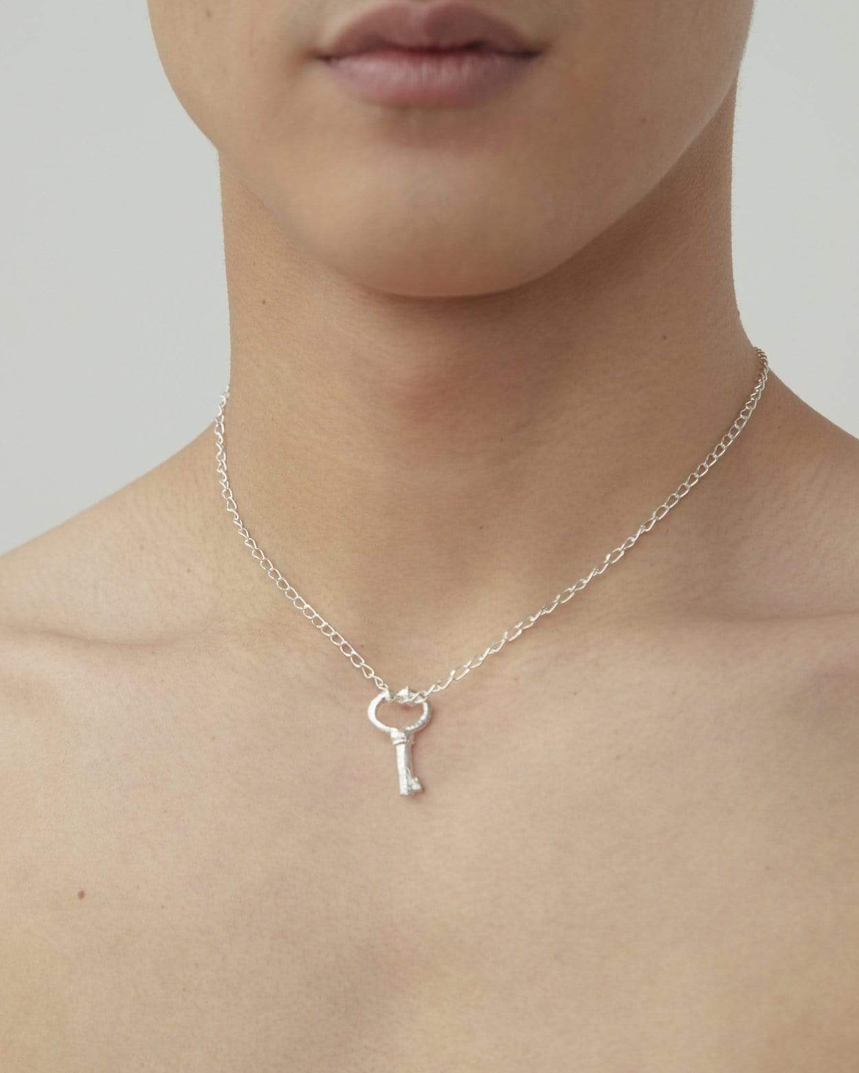 Dear Letterman Necklace Aysa Silver Necklace