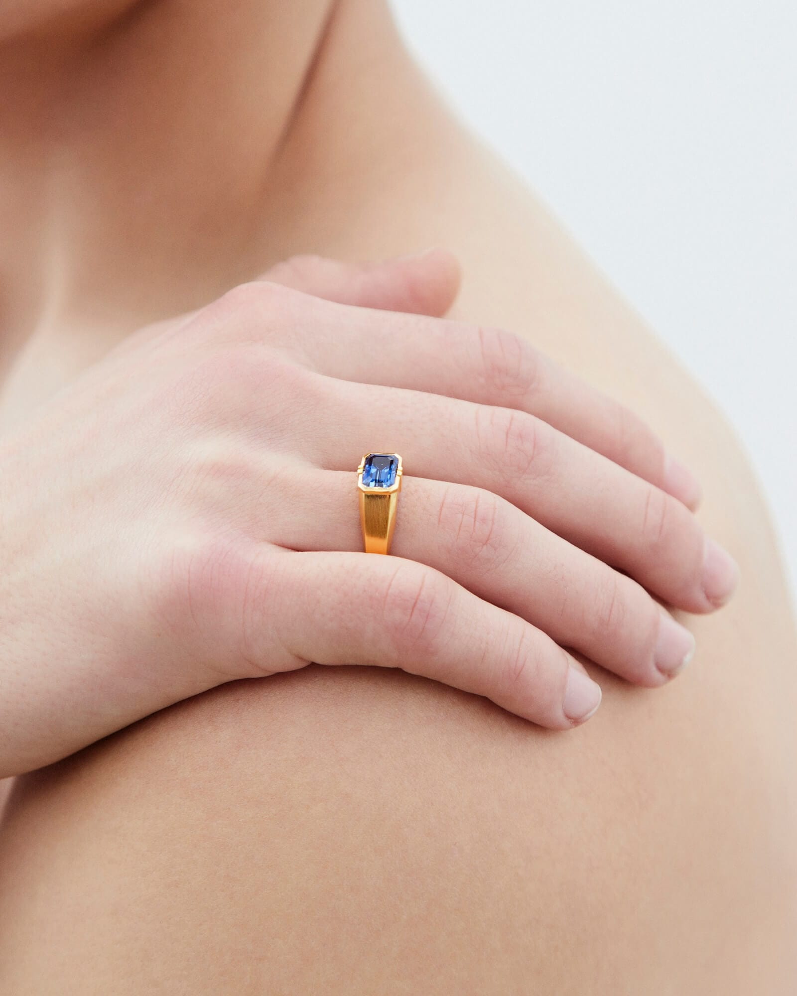 Dear Letterman Rings Fai Sapphire Ring