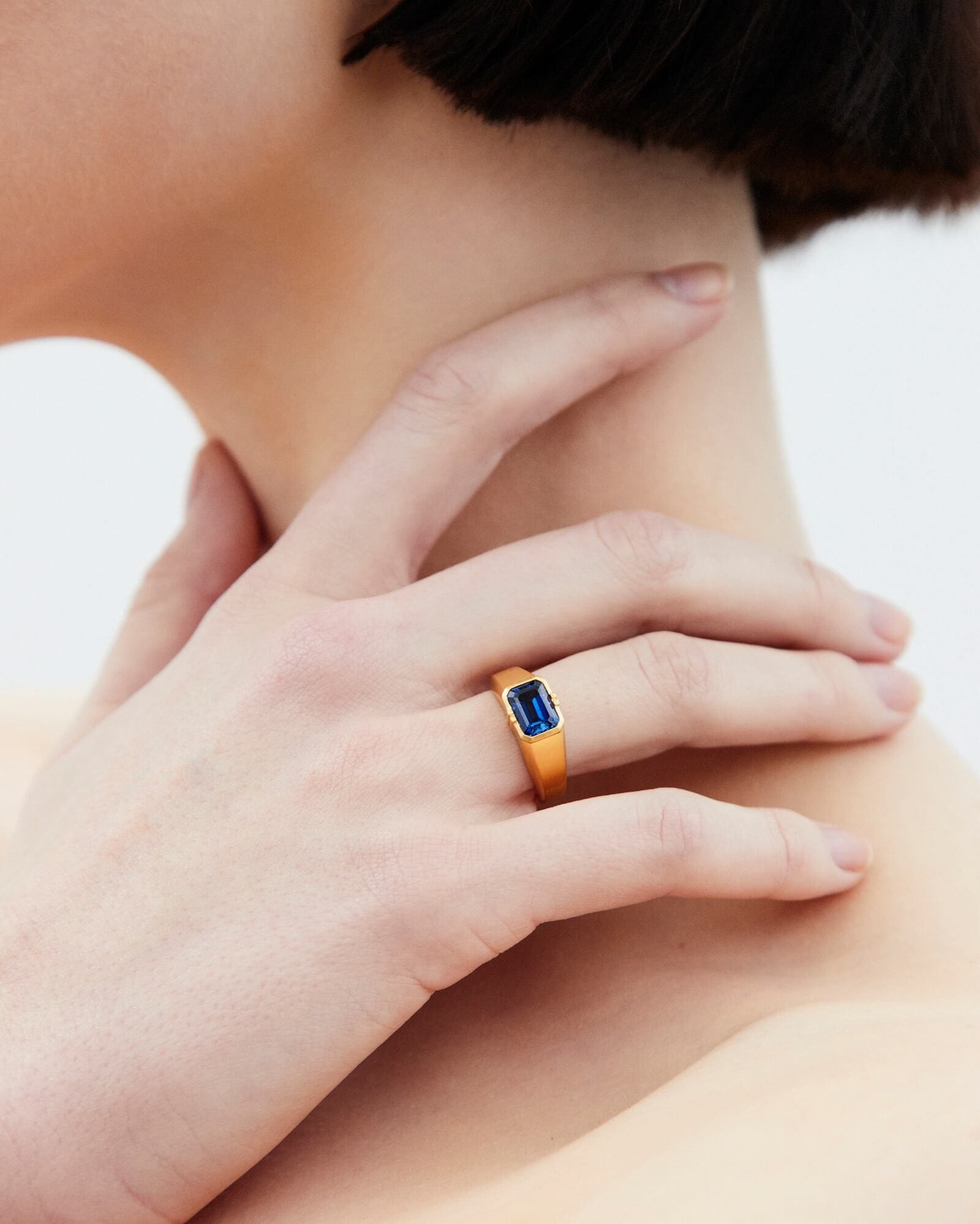 Dear Letterman Rings Fai Sapphire Ring