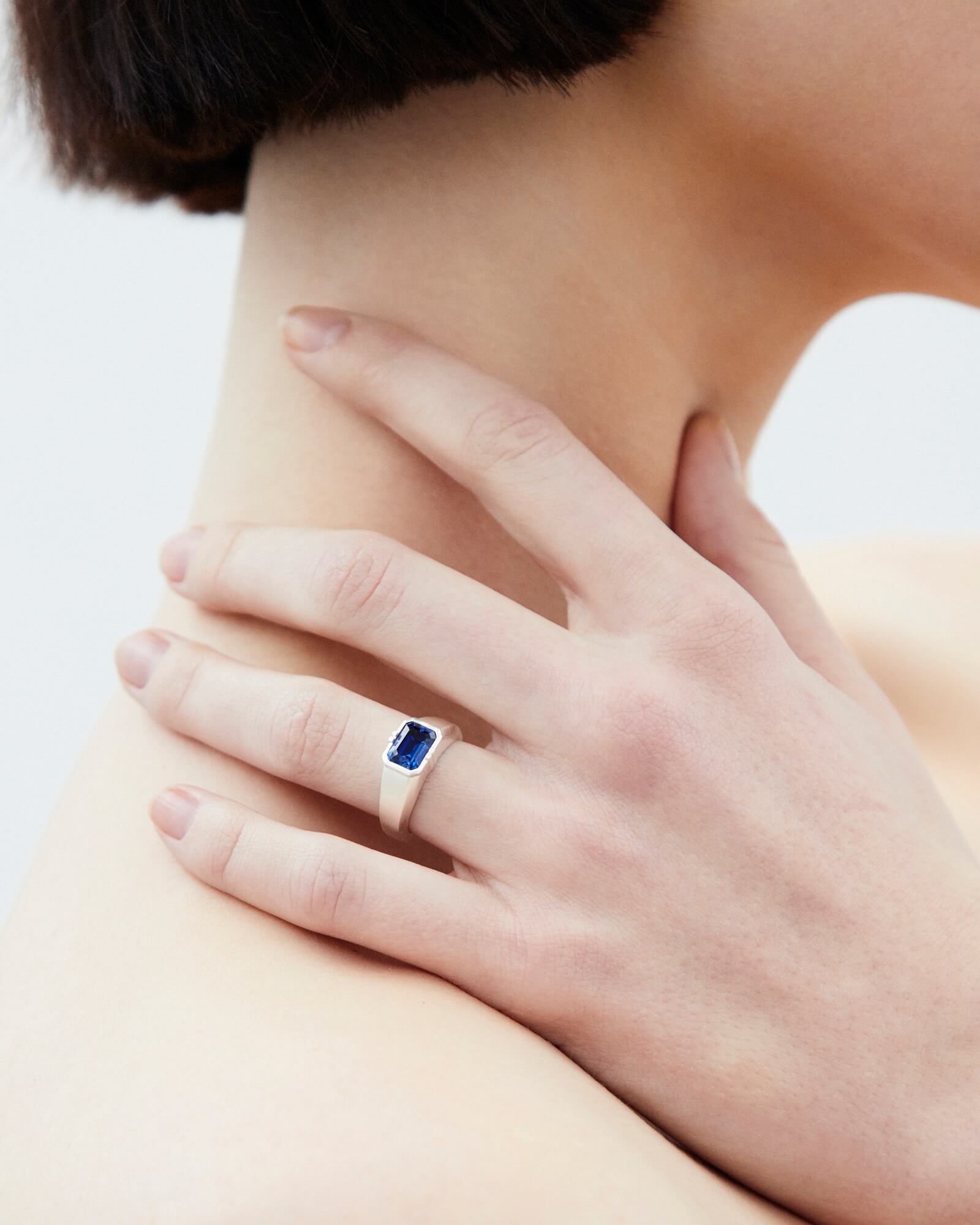 Dear Letterman Rings Fai Sapphire Ring