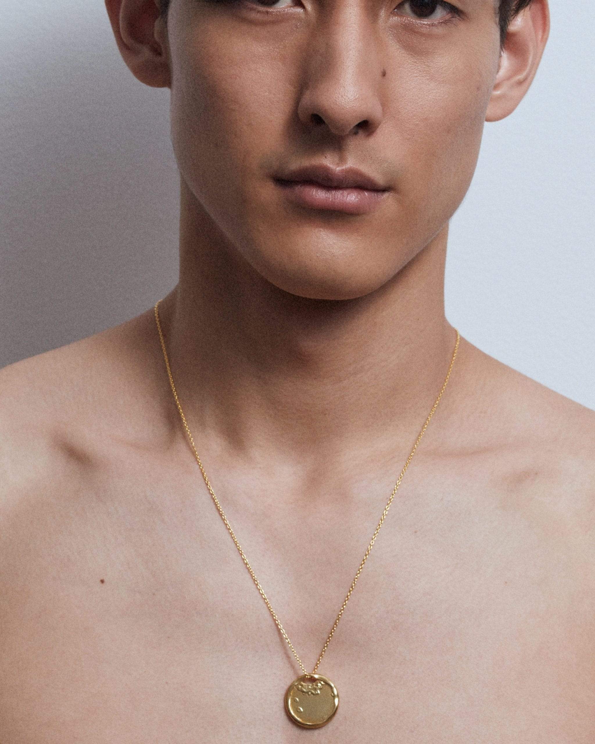 Dear Letterman Necklace Hel'm Gold Necklace