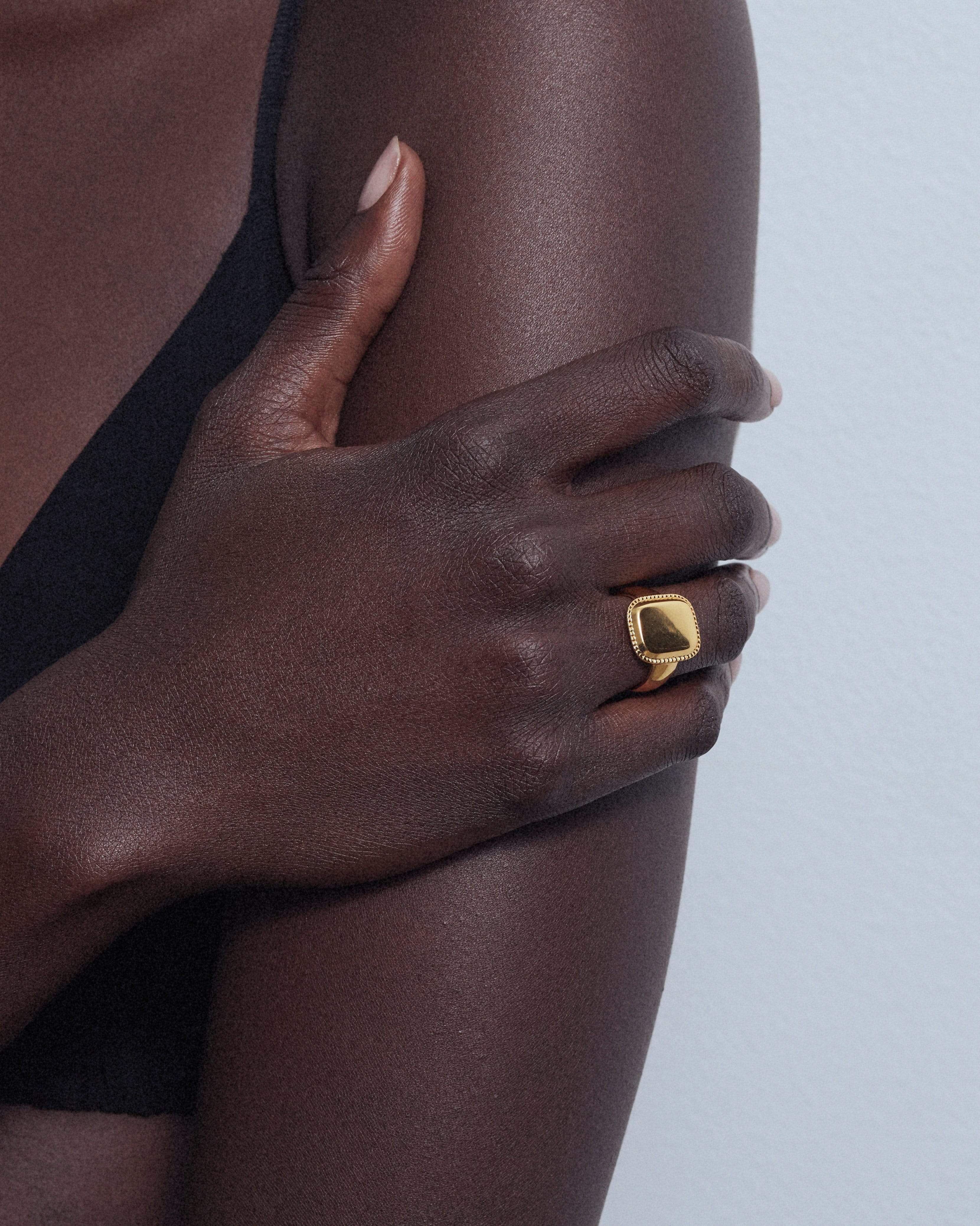 Dear Letterman Ring Jari Gold Ring