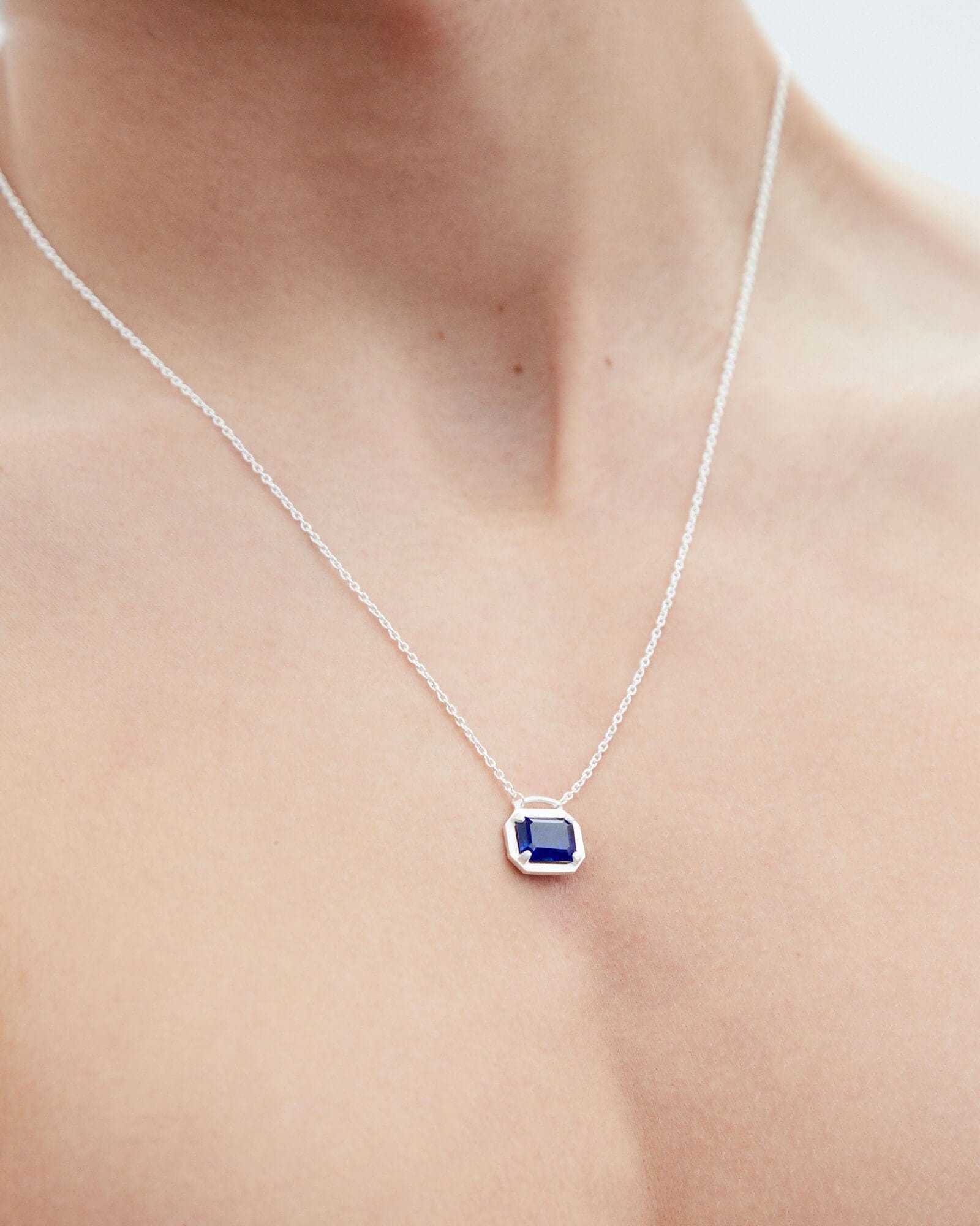 Dear Letterman Necklace Joud Sapphire Necklace