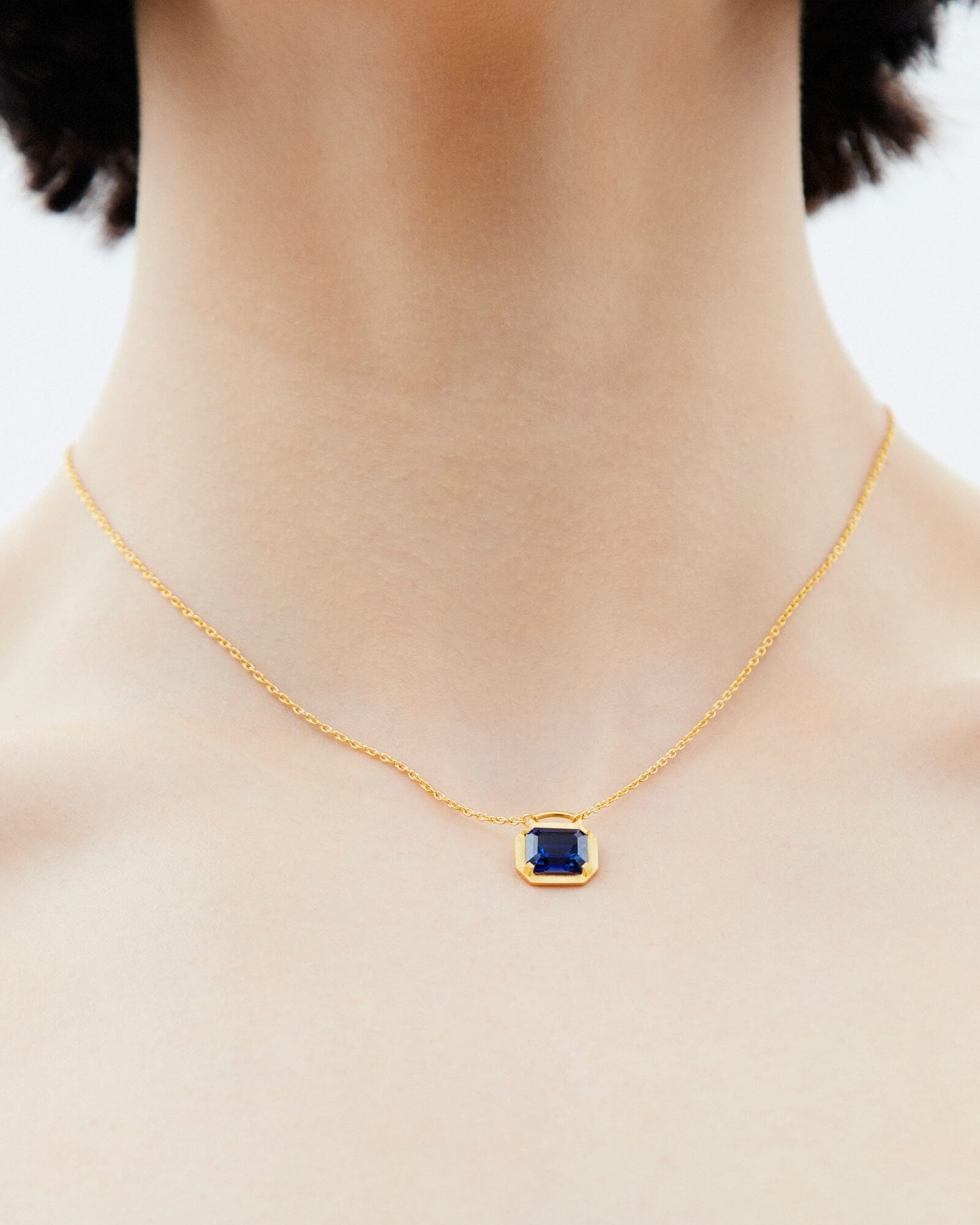 Dear Letterman Necklace Joud Sapphire Necklace