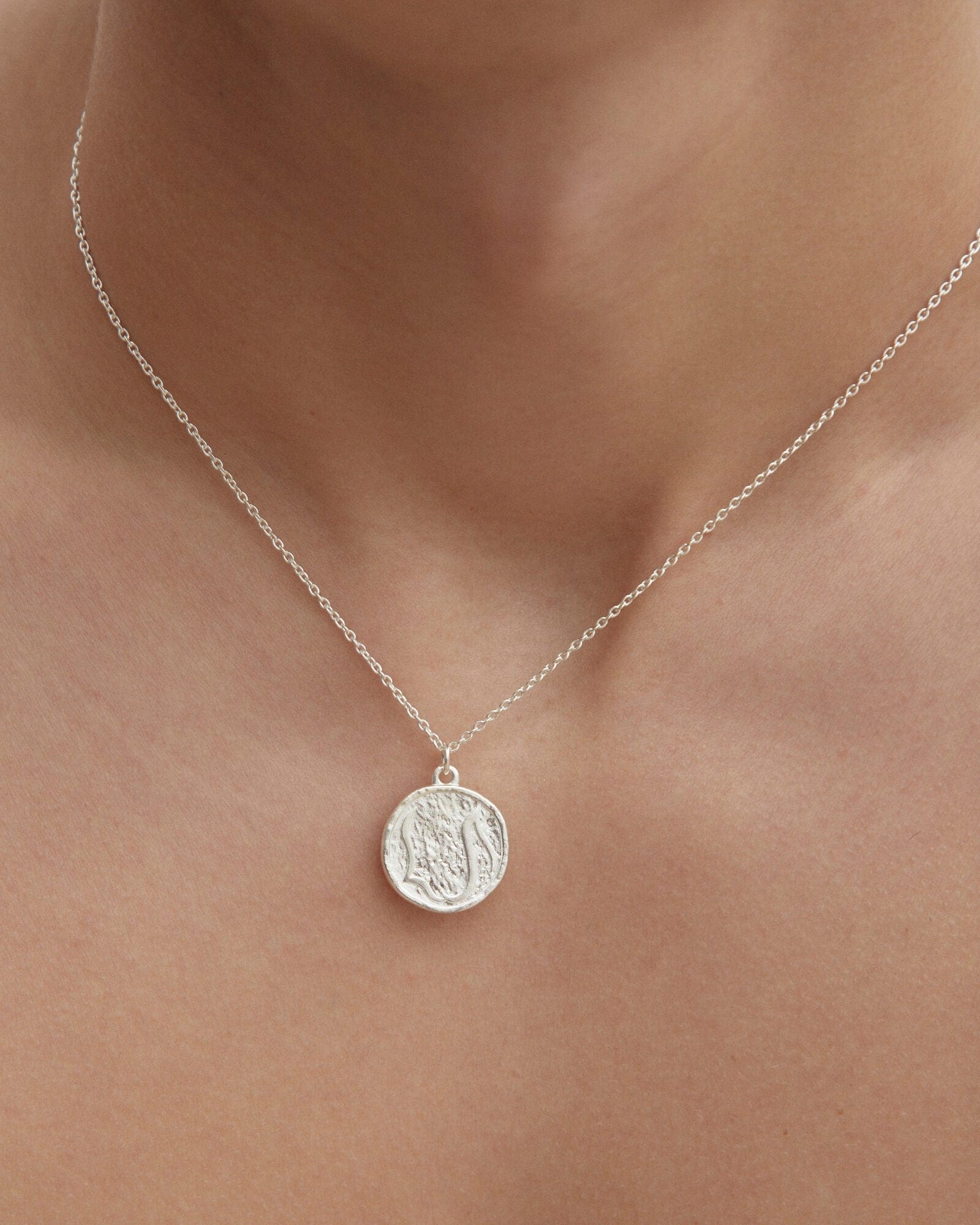 Dear Letterman Necklace Koun Silver Necklace