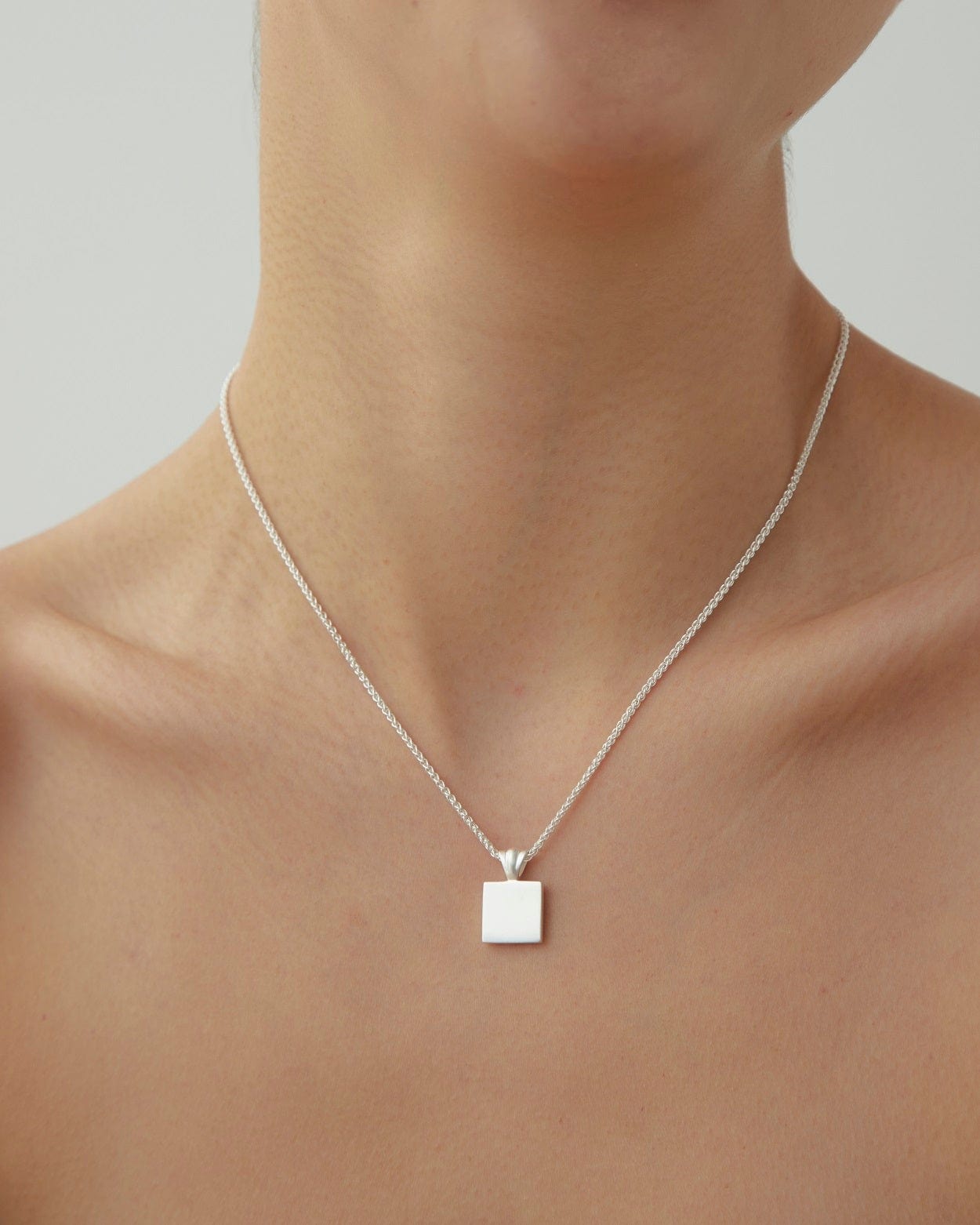 Dear Letterman Necklace Matin Silver Necklace
