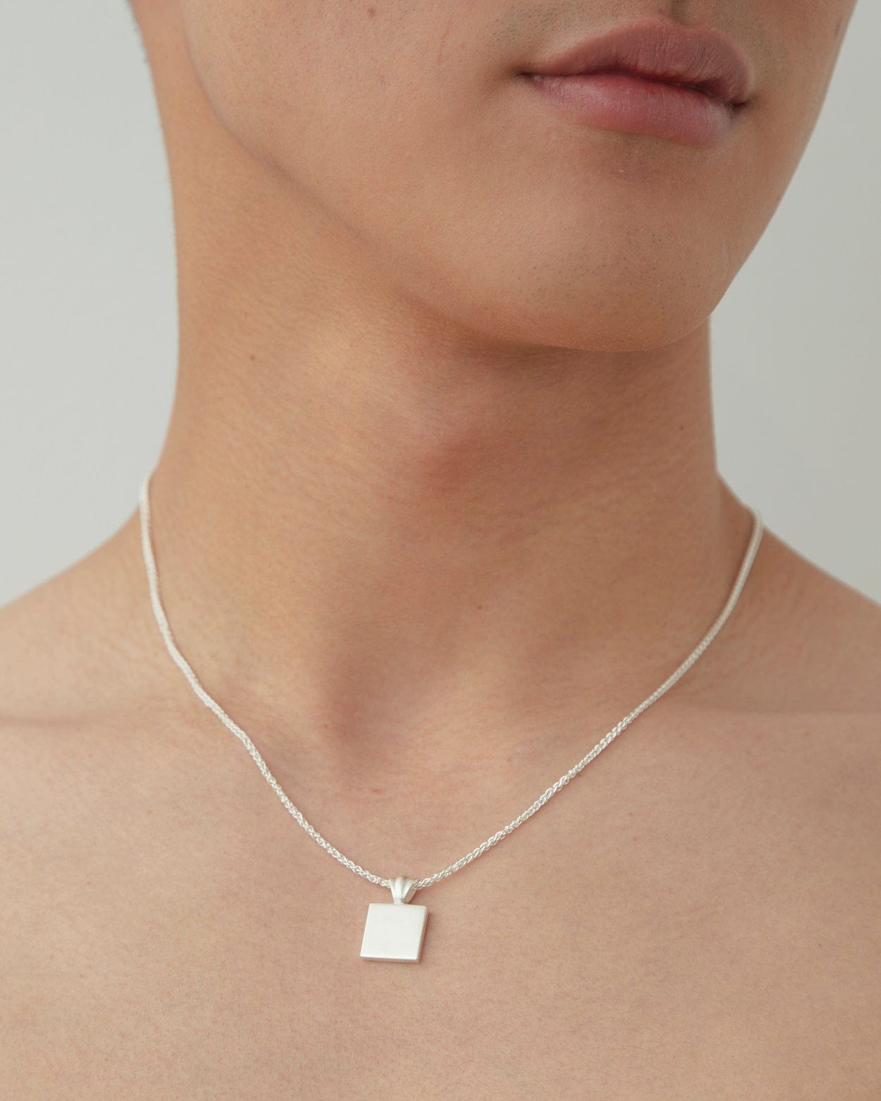 Dear Letterman Necklace Matin Silver Necklace