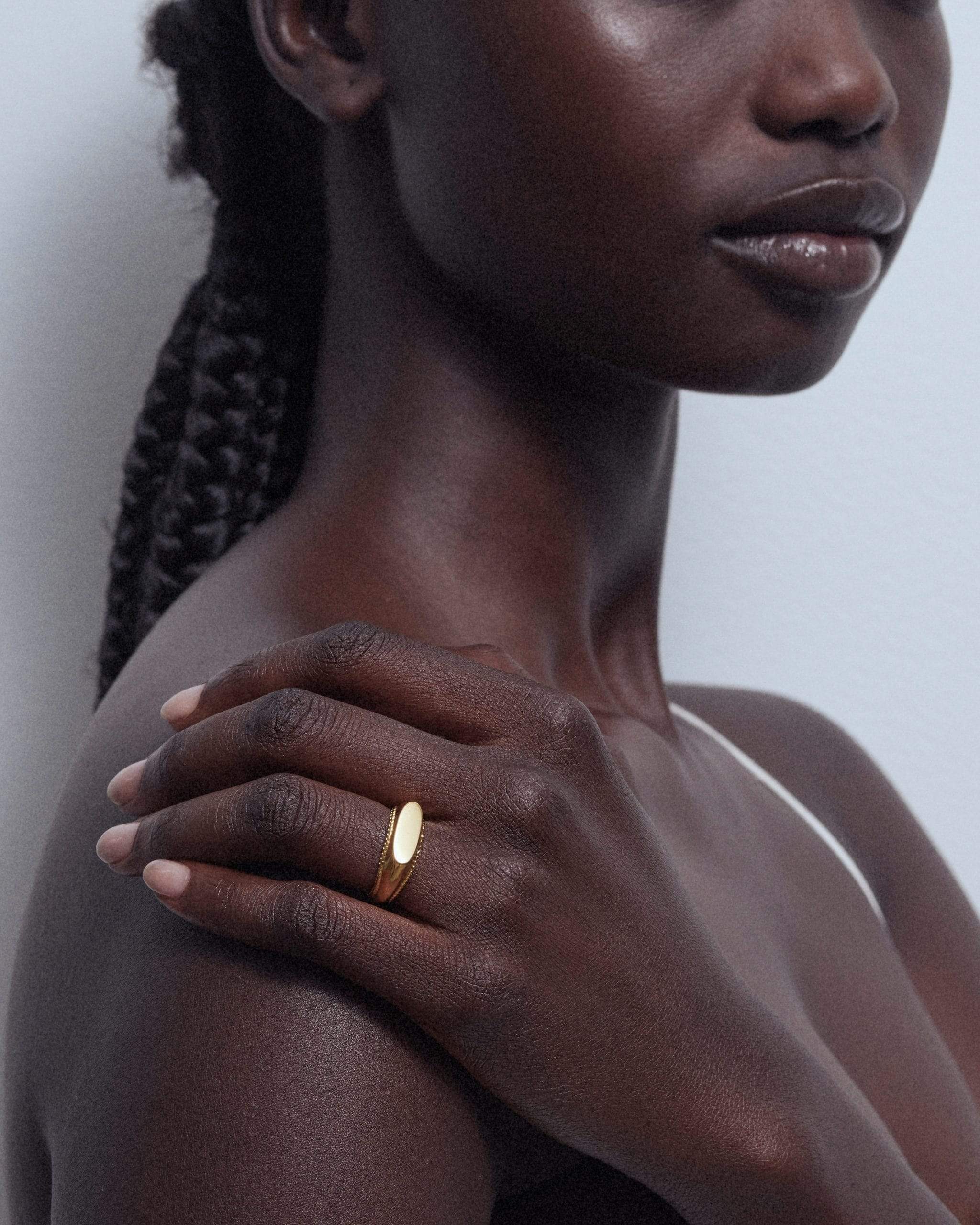 Dear Letterman Ring Mihna Gold Ring