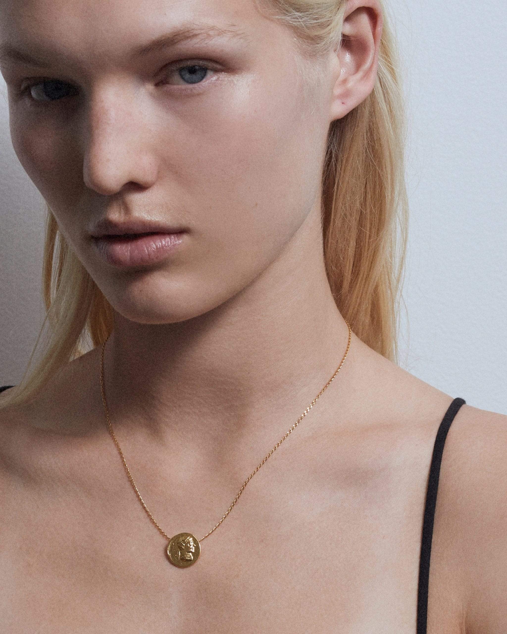 Dear Letterman Necklace 45cm Noor Gold Necklace