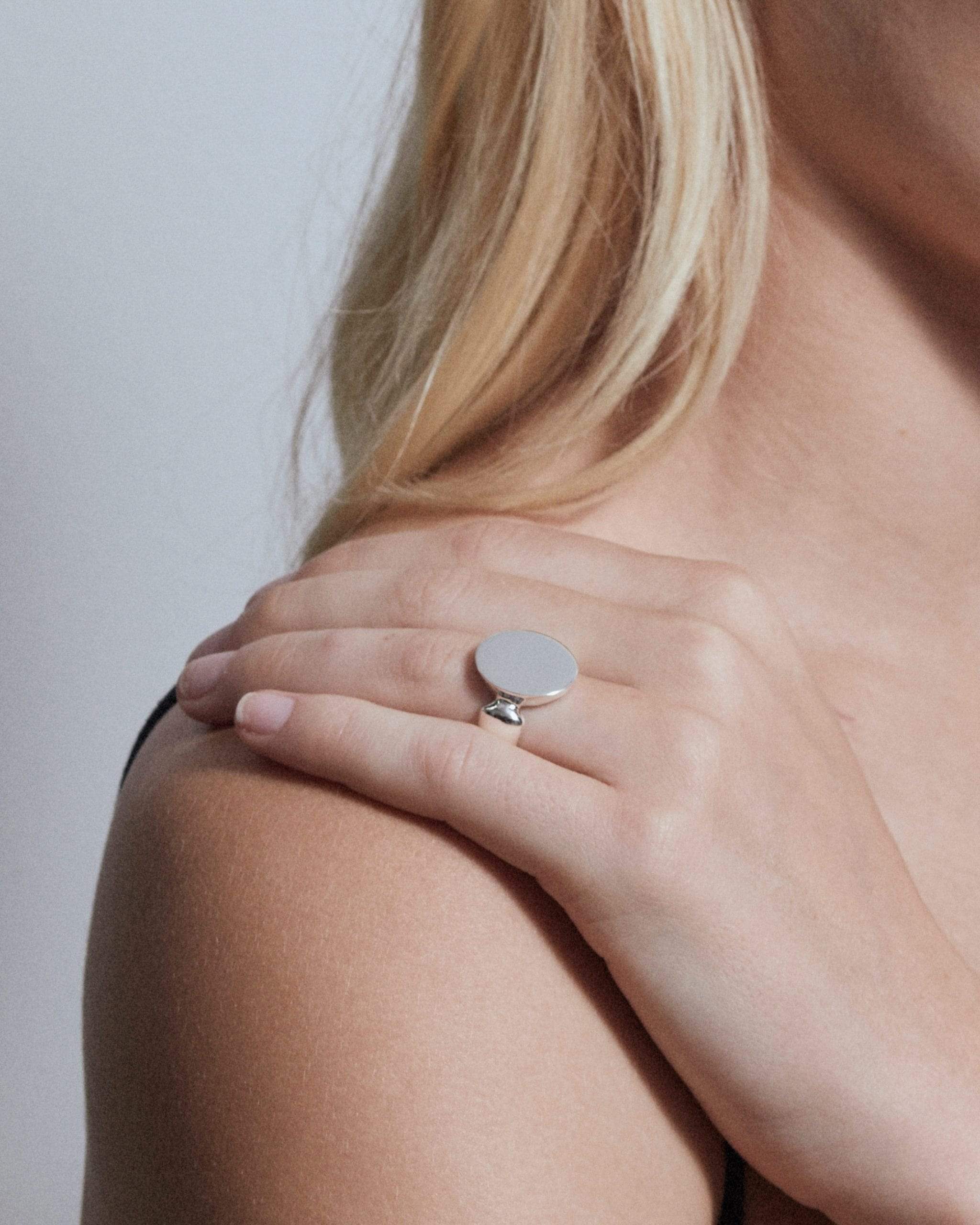 Dear Letterman Ring Wais Silver Ring