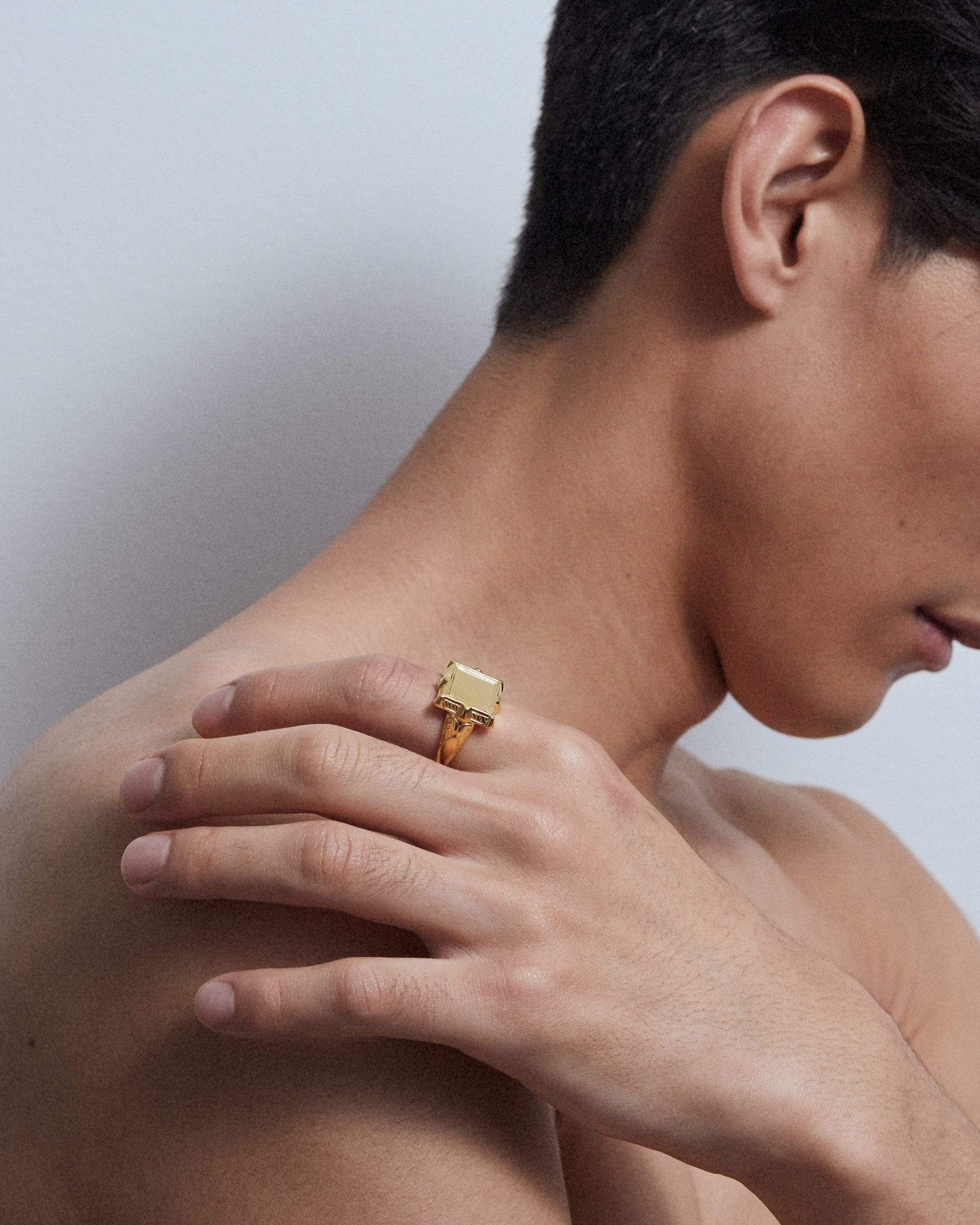 Dear Letterman Ring Ziad Gold Ring