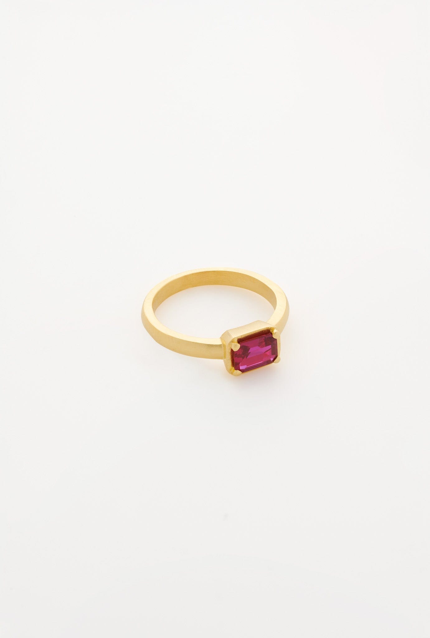 Dear Letterman Rings K / Ruby / 24ct Gold Vermeil Joud Ring