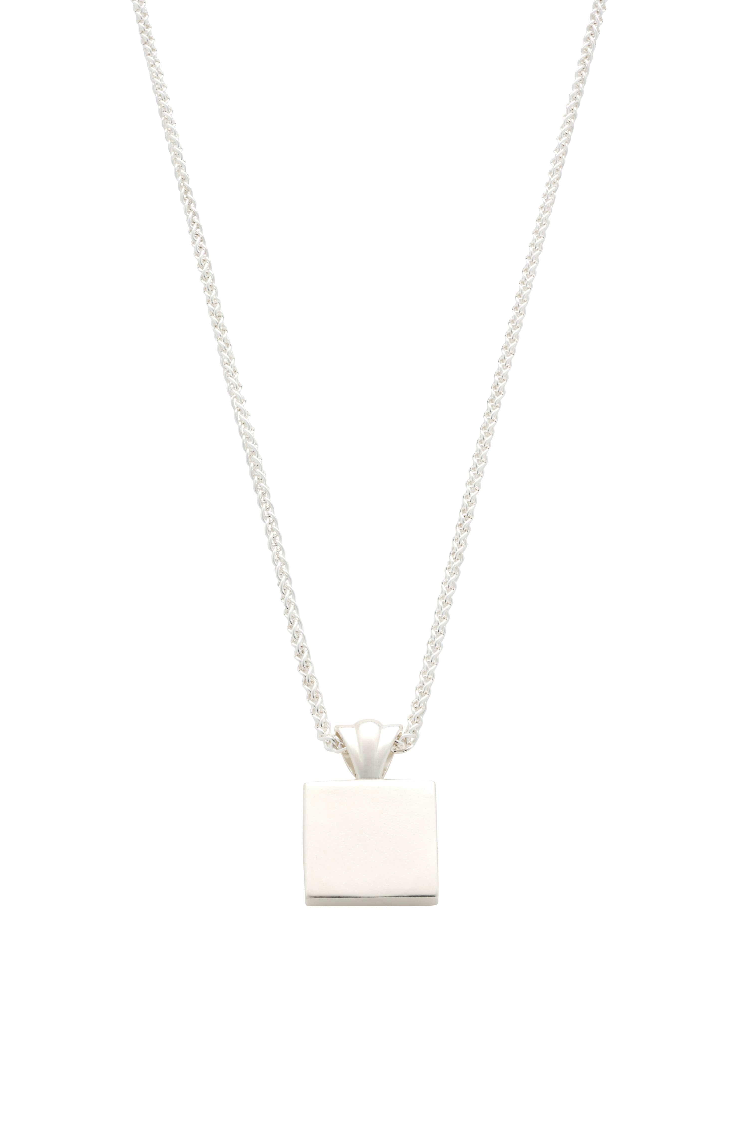 Dear Letterman Necklace Matin Silver Necklace
