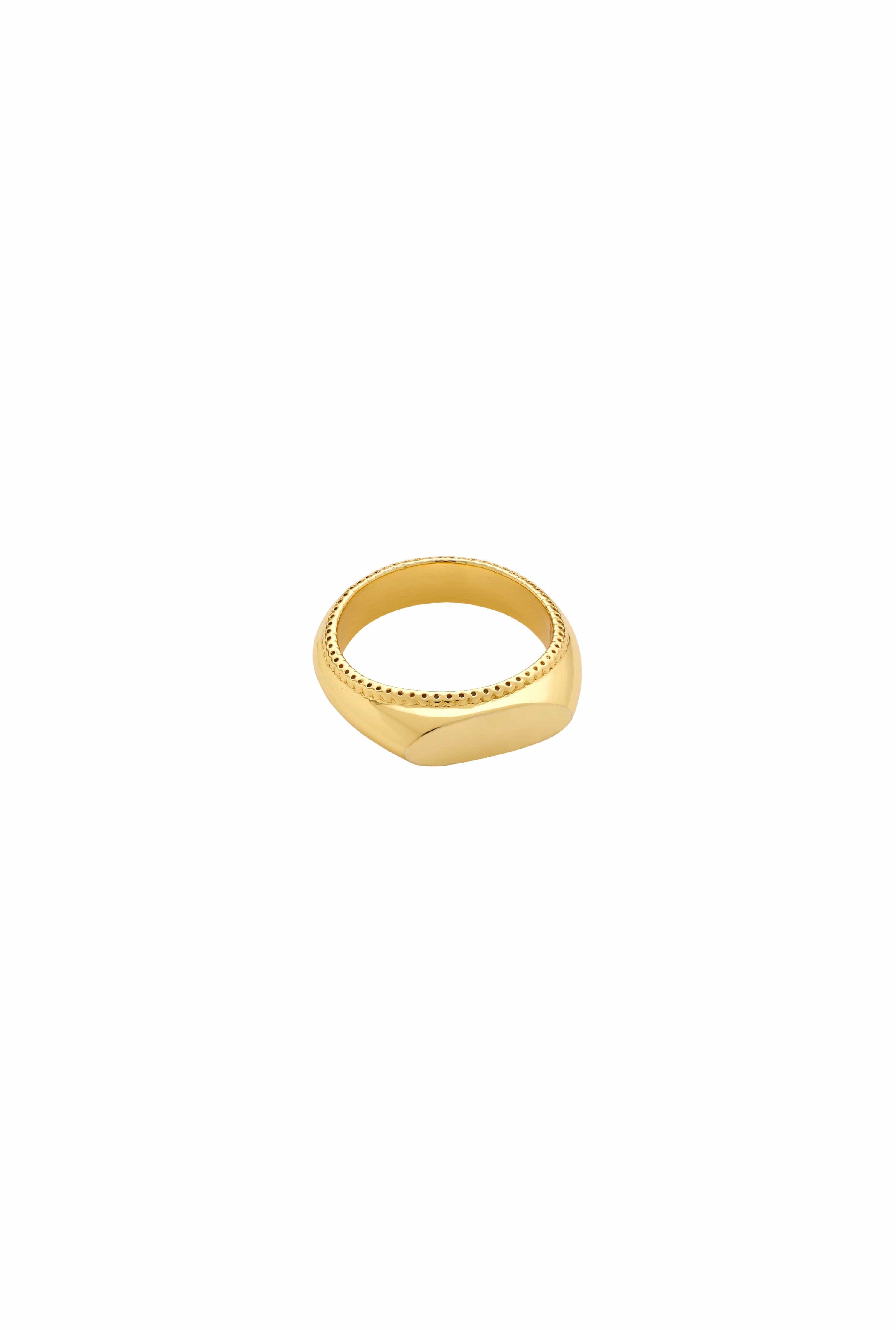 Dear Letterman Ring Mihna Gold Ring