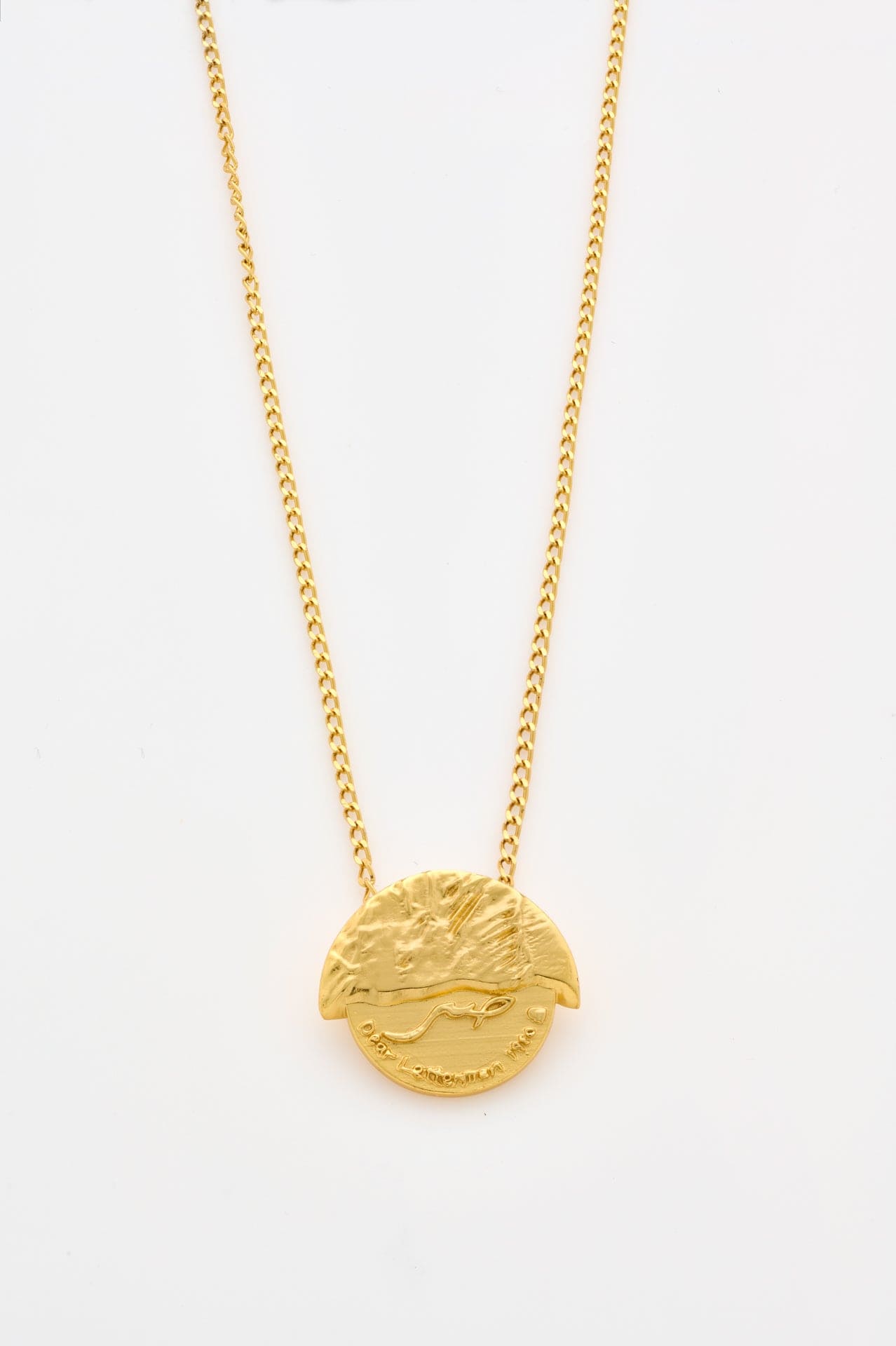 Dear Letterman Necklace Naaz Gold Necklace