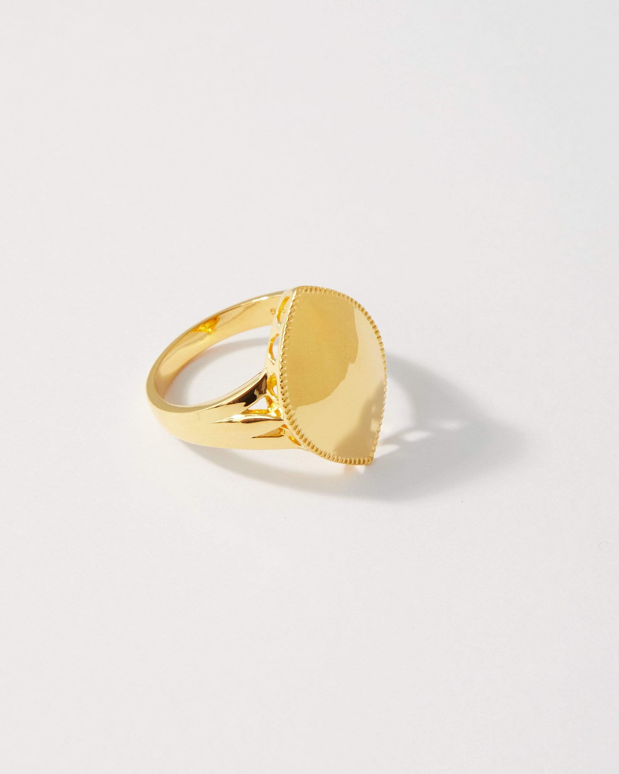Dear Letterman Ring Aahil Gold Ring