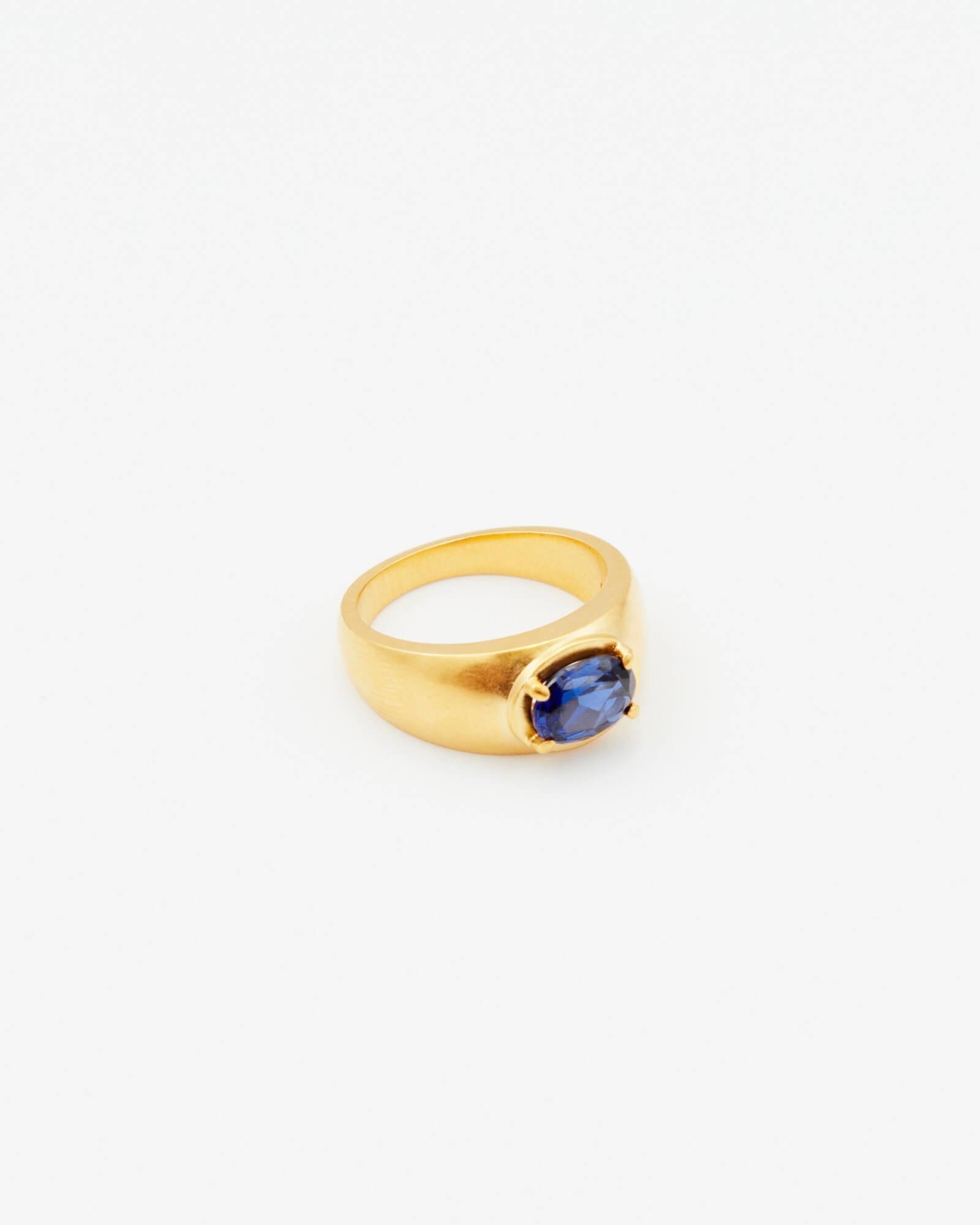 Dear Letterman K ( XS ) / Sapphire / 9ct Gold Amer Sapphire Bold Ring