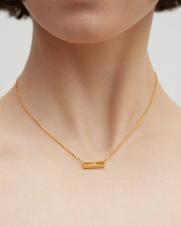 Dear Letterman Necklace Isama Gold Necklace