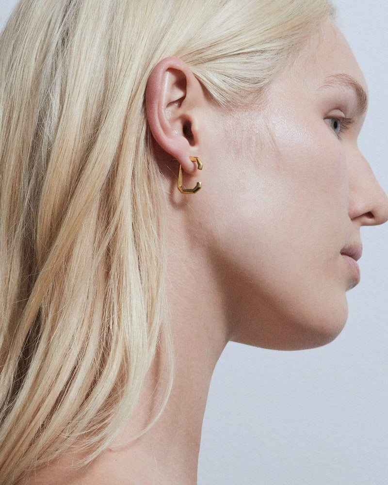 Dear Letterman Earring Jari Gold Earrings