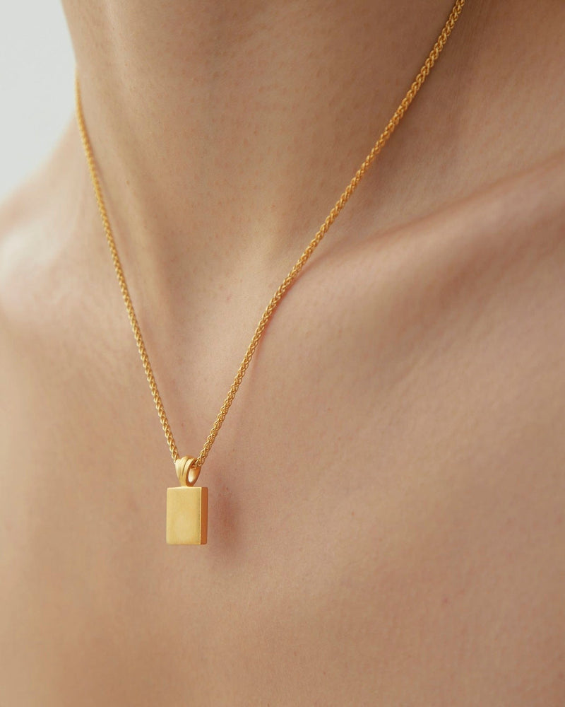 Dear Letterman Necklace Matin Gold Necklace